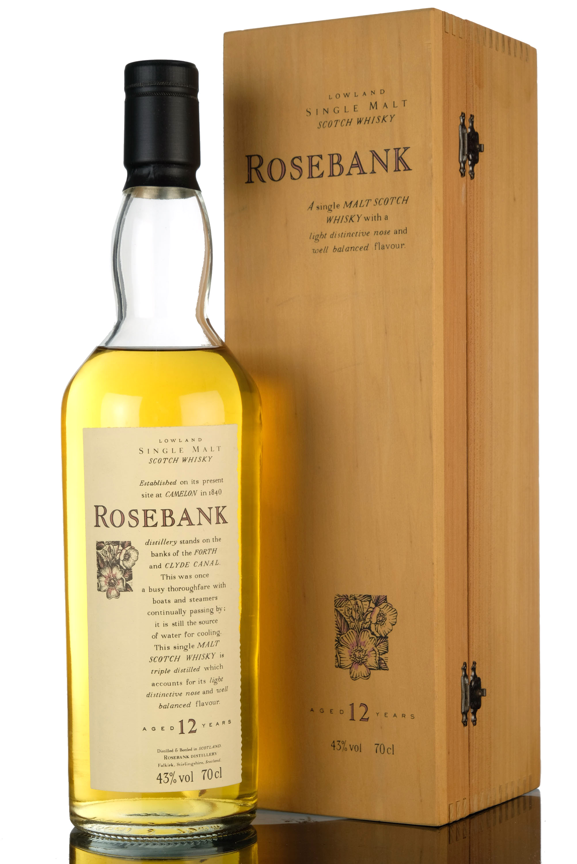 Rosebank 12 Year Old - Flora & Fauna - Wooden Box Series