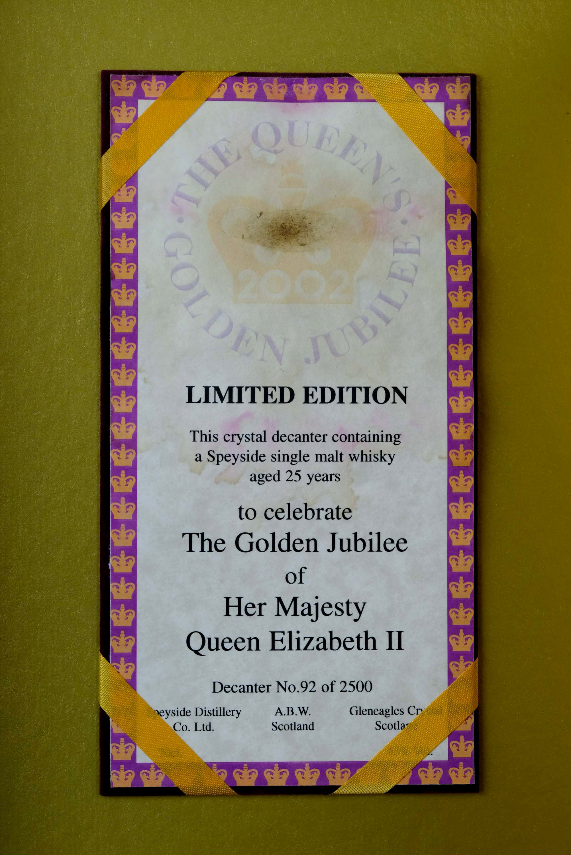 To Commemorate The Golden Jubilee Of Her Majesty Queen Elizabeth 19522002