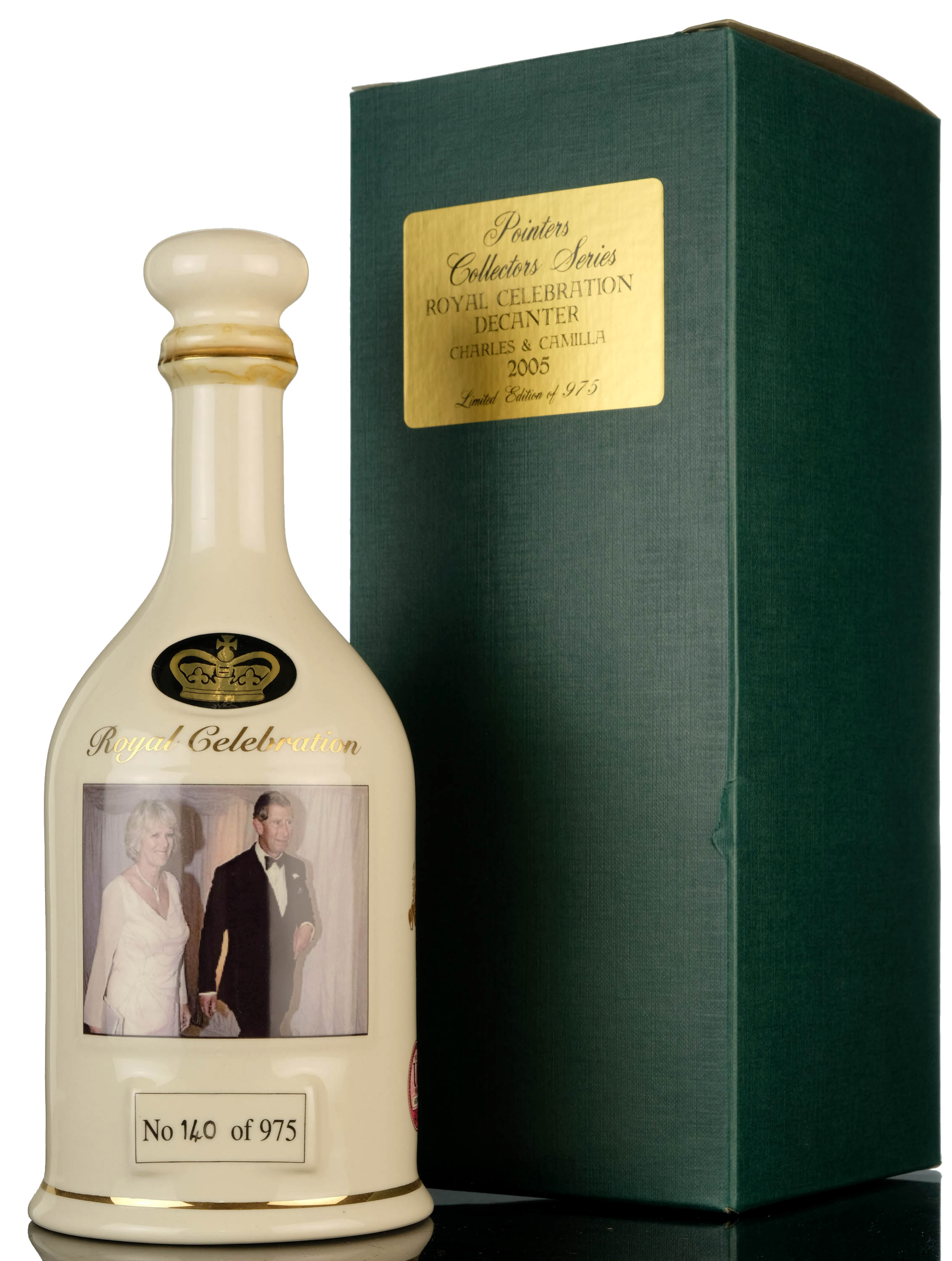 Pointers Royal Celebration - Charles & Camilla - Ceramic Decanter