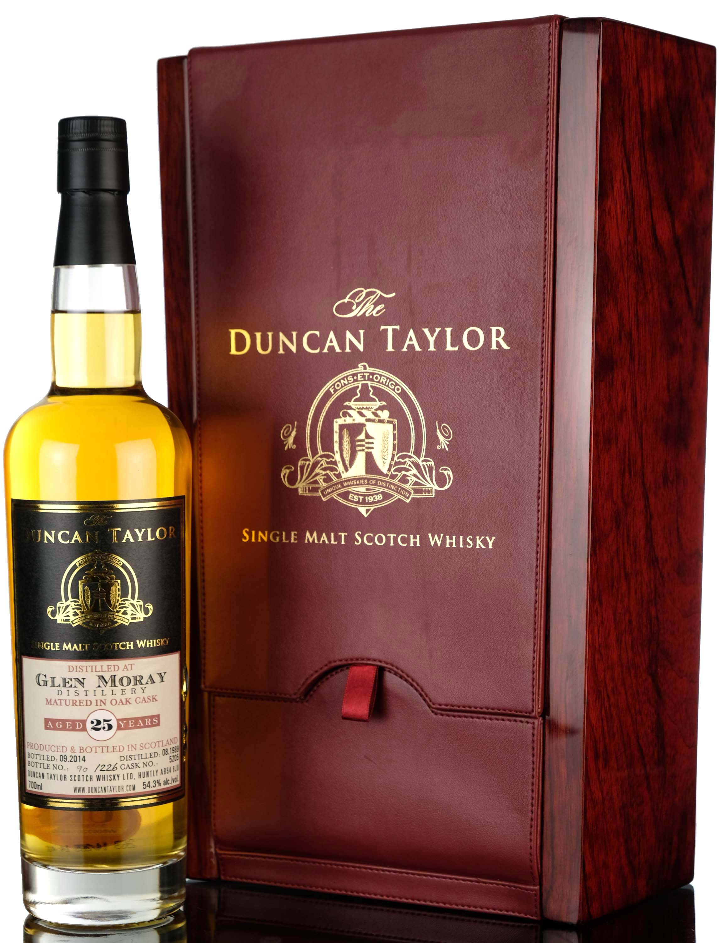 Glen Moray 19892014 25 Year Old Duncan Taylor Single Cask 5205