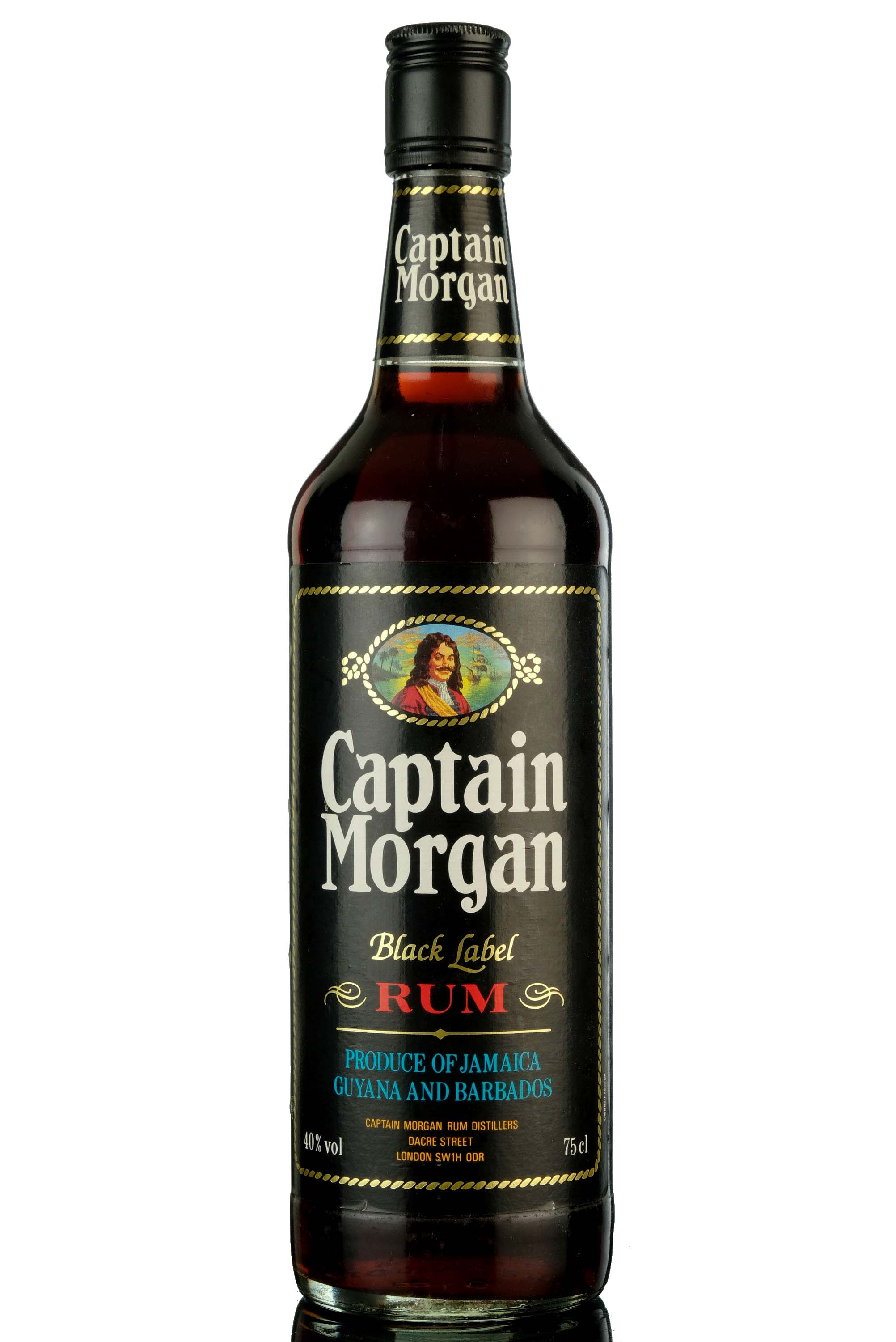 Captain Morgan Rum - Black Label - 1980s