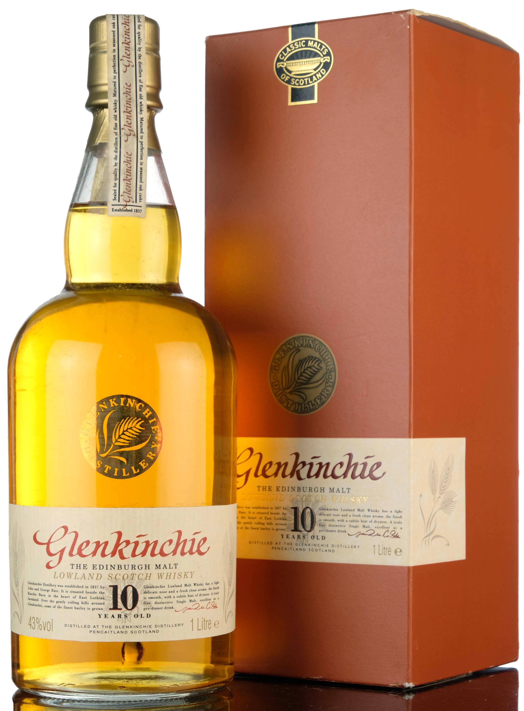 Glenkinchie 10 Year Old - 1 Litre