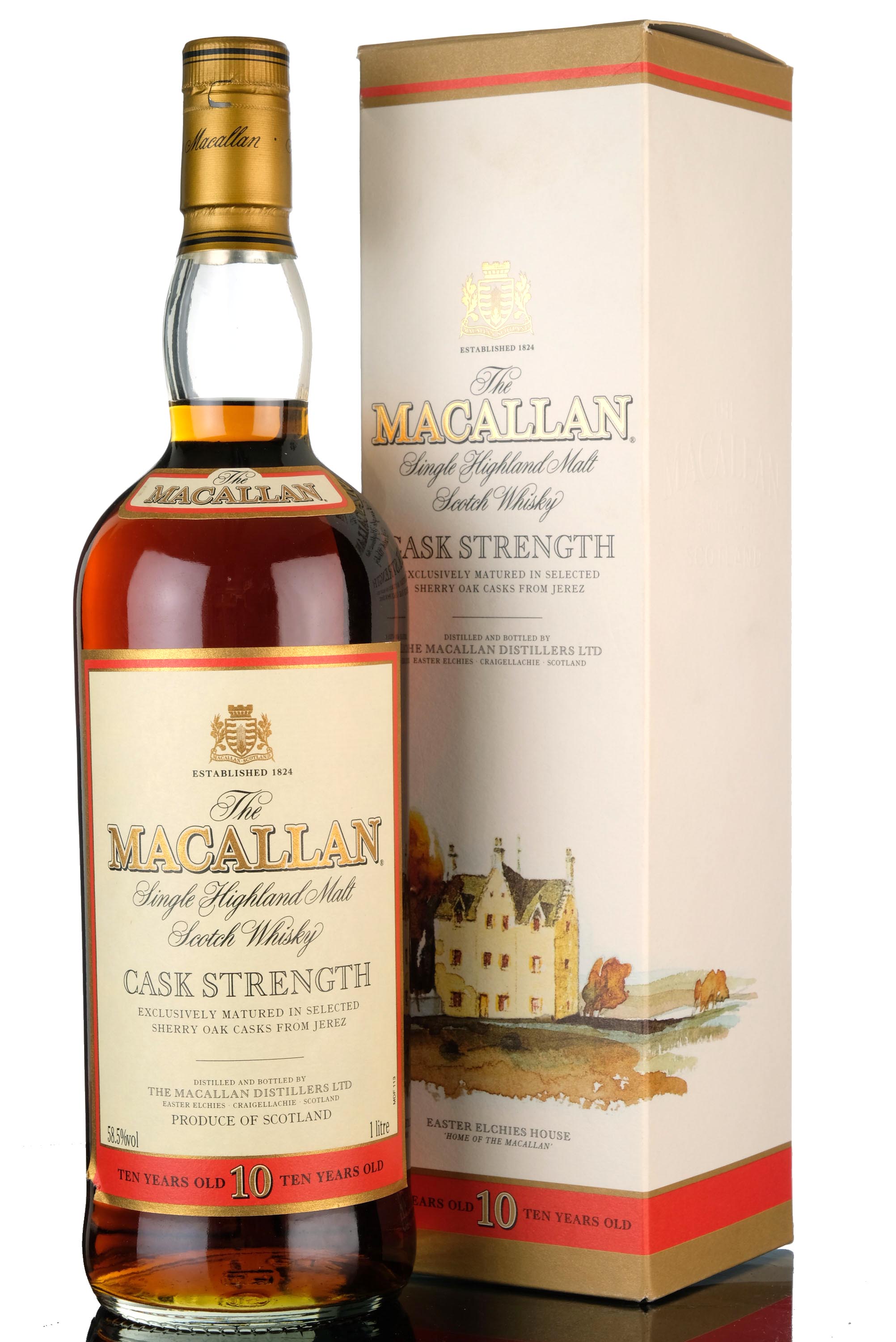 Macallan 10 Year Old - Sherry Cask - Cask Strength - 1 Litre -58.5%