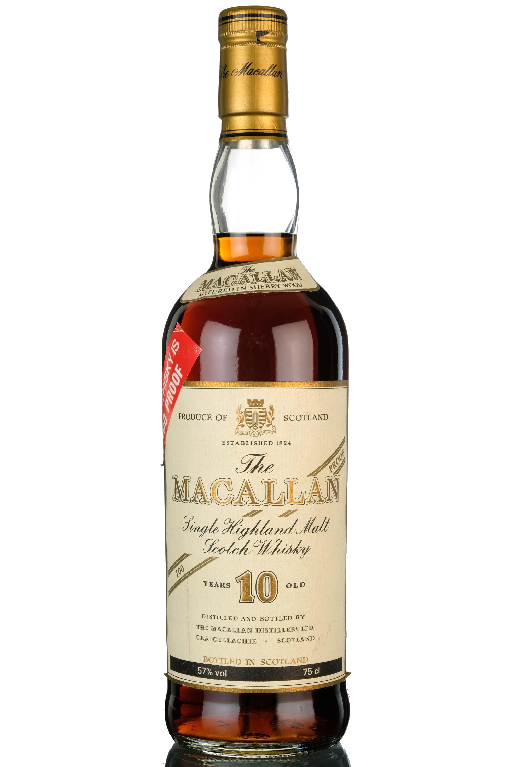 Macallan 10 Year Old - Sherry Cask - Circa 1990 - 100 Proof