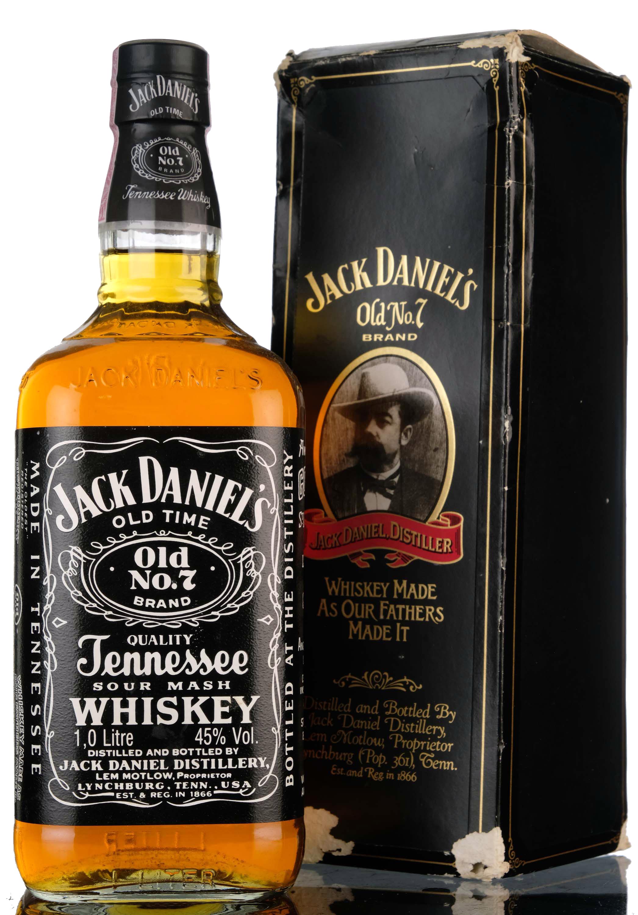 Jack Daniels Old No.7 Brand - 1980s - 1 Litre