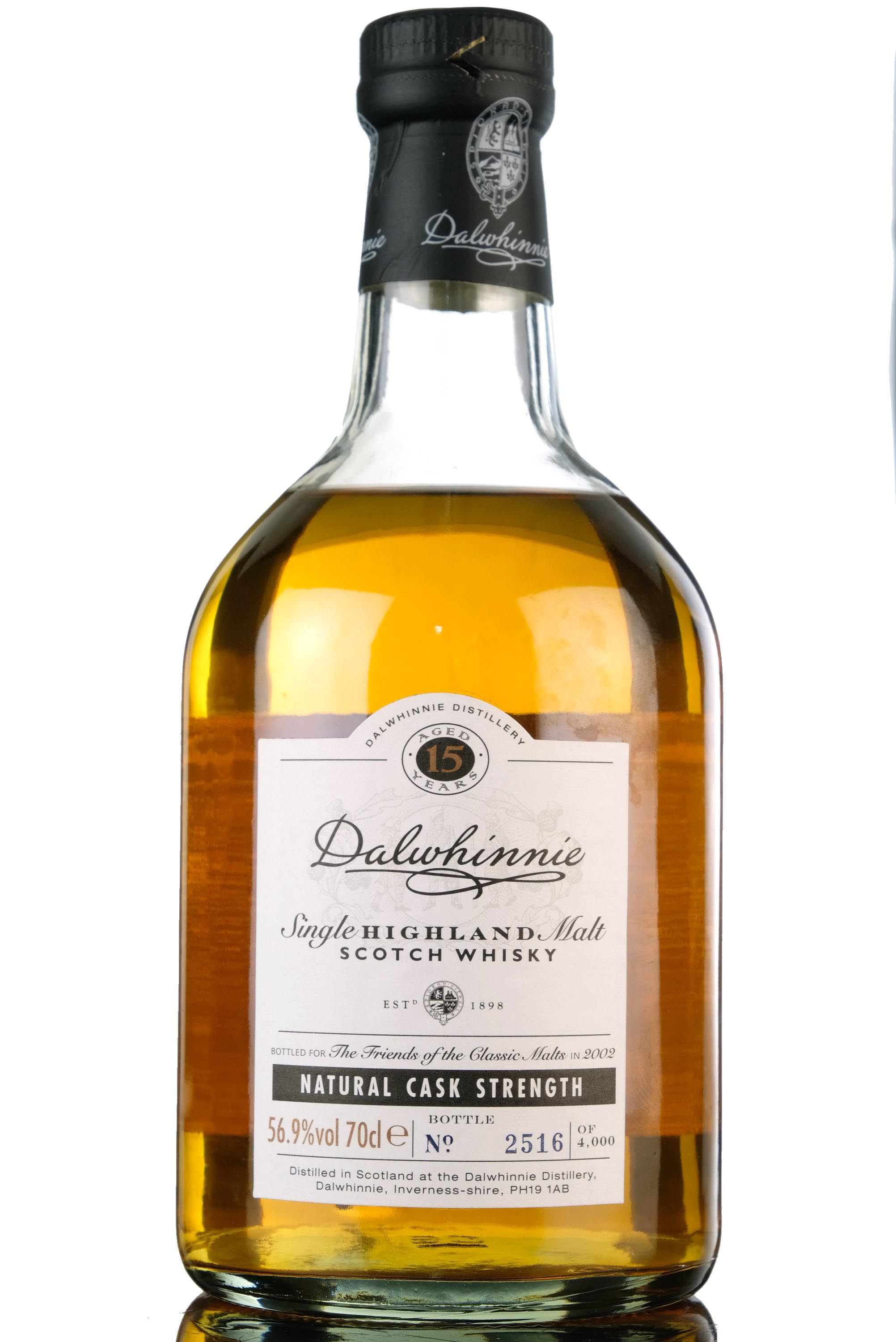 Dalwhinnie 15 Year Old - Friends Of The Classic Malts - 2002 Release