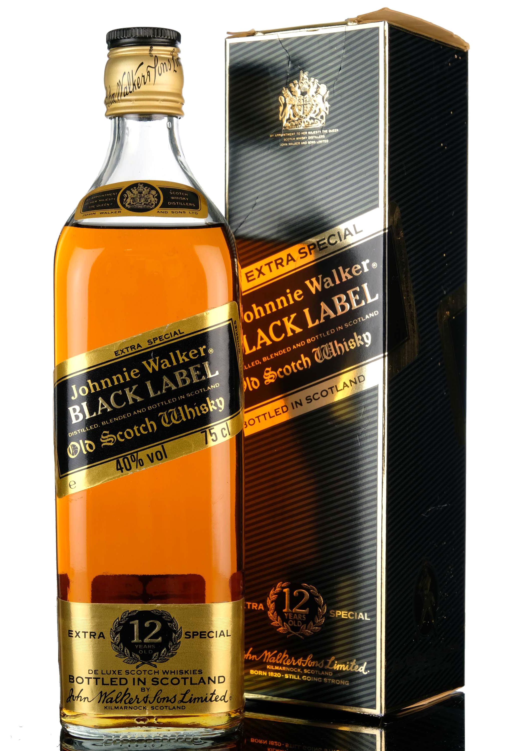 Johnnie Walker 12 Year Old - Black Label - 1980s