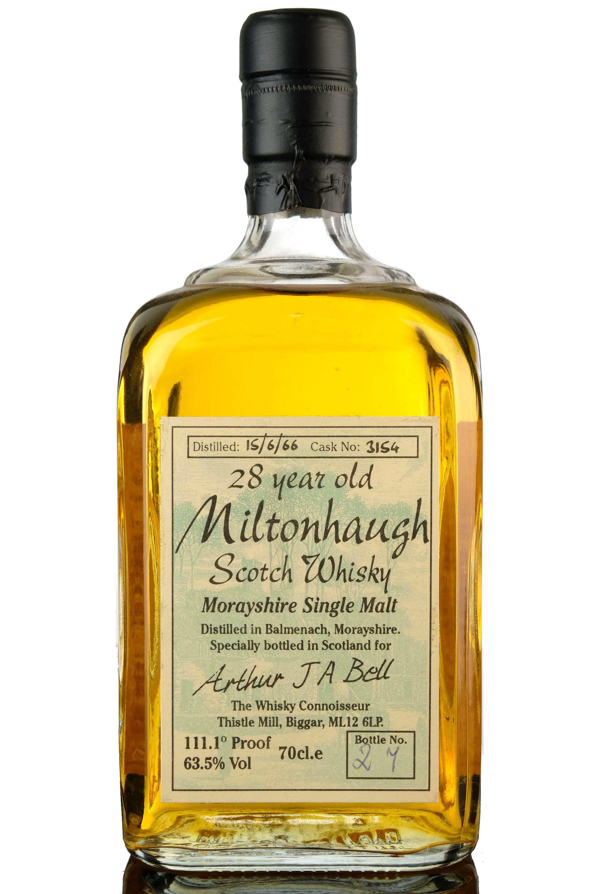 BALMENACH MILTONHAUGH 1966 - 28 YEAR OLD - THE WHISKY CONNOISSEUR -