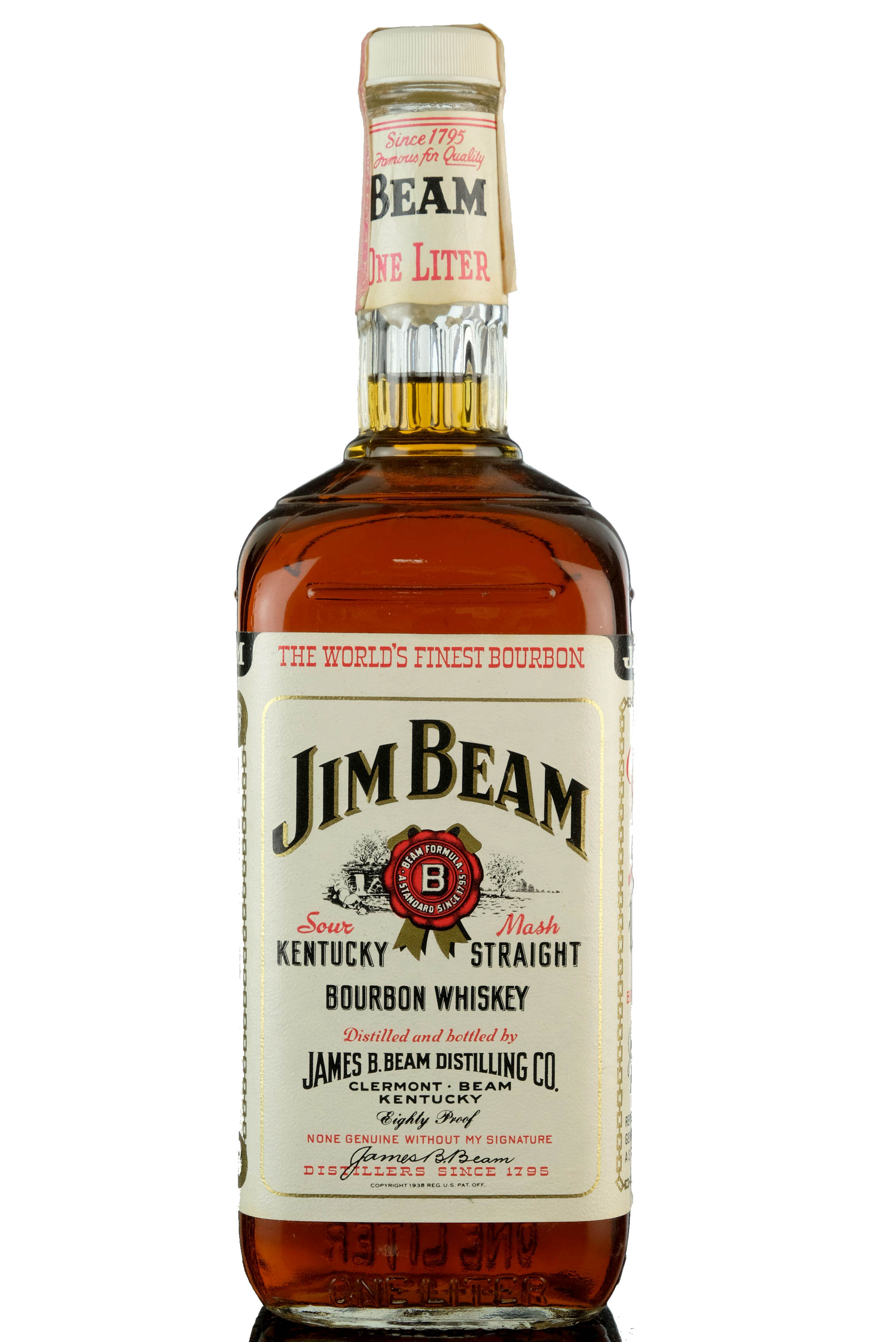 Jim Beam Kentucky Straight Bourbon Whiskey - 1 Litre