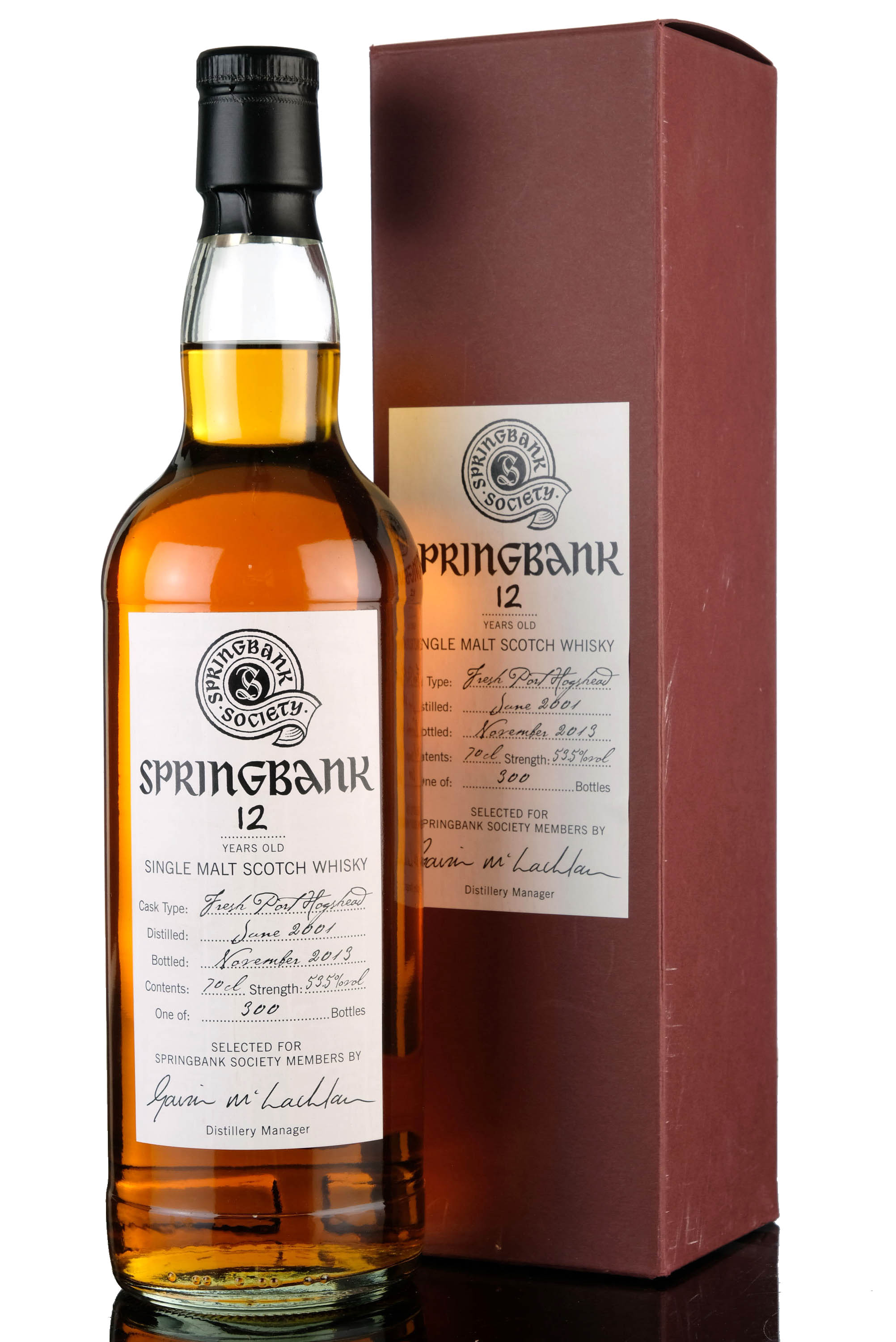 Springbank 2001 - 2013 12 Society Bottling