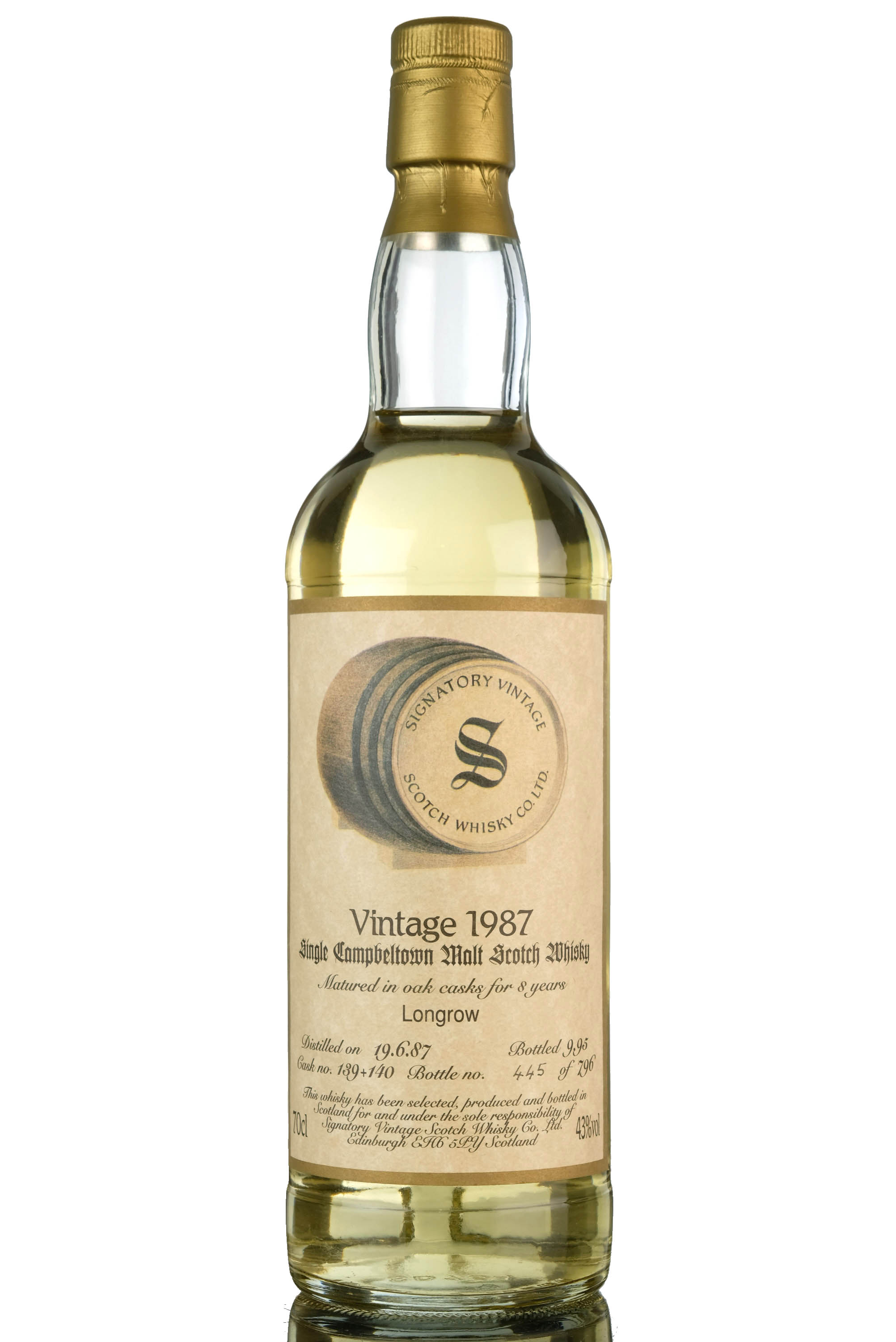 Longrow 1987-1995 - 8 Year Old - Signatory Vintage