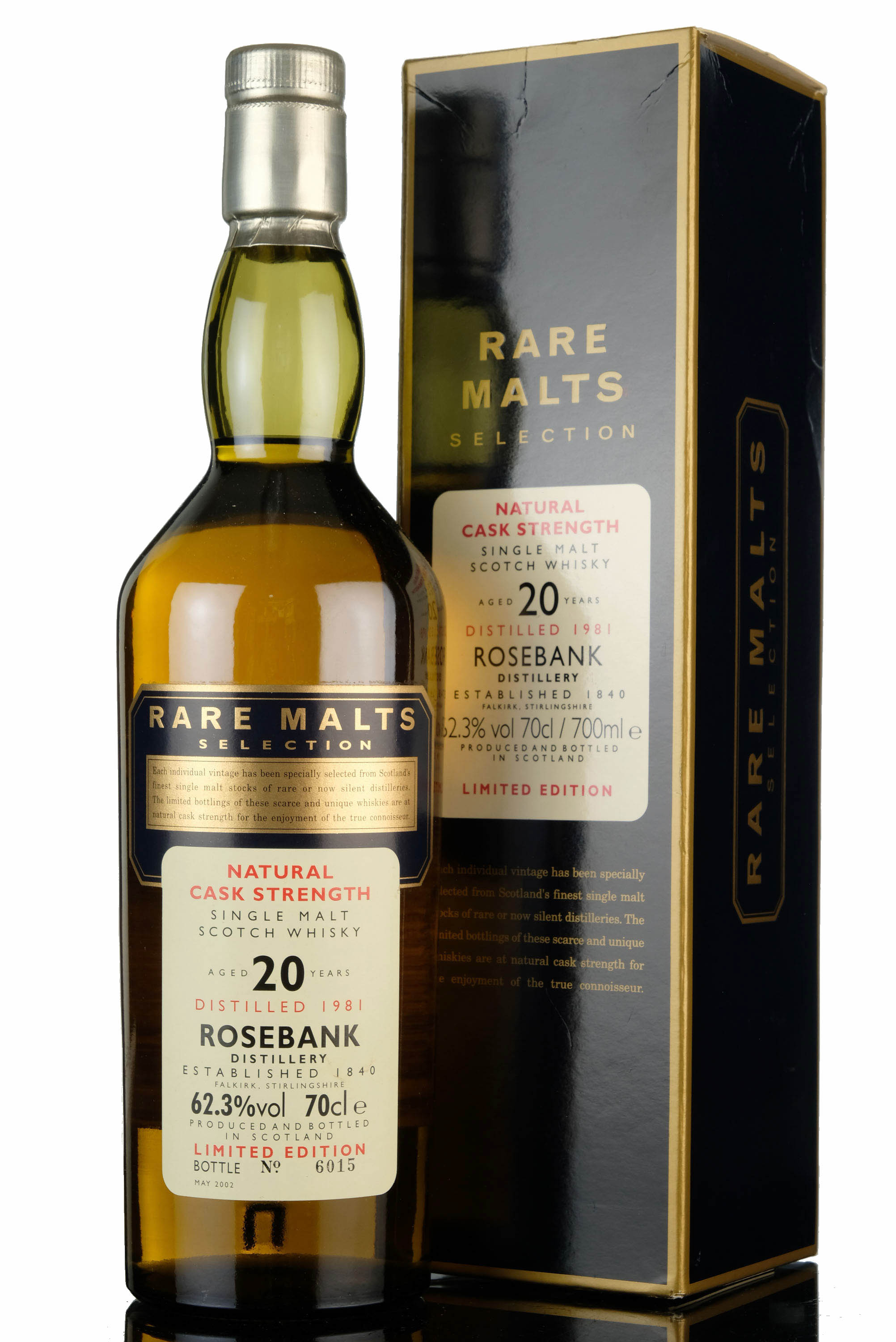 Rosebank 1981-2002 - 20 Year Old - Rare Malts 62.3%