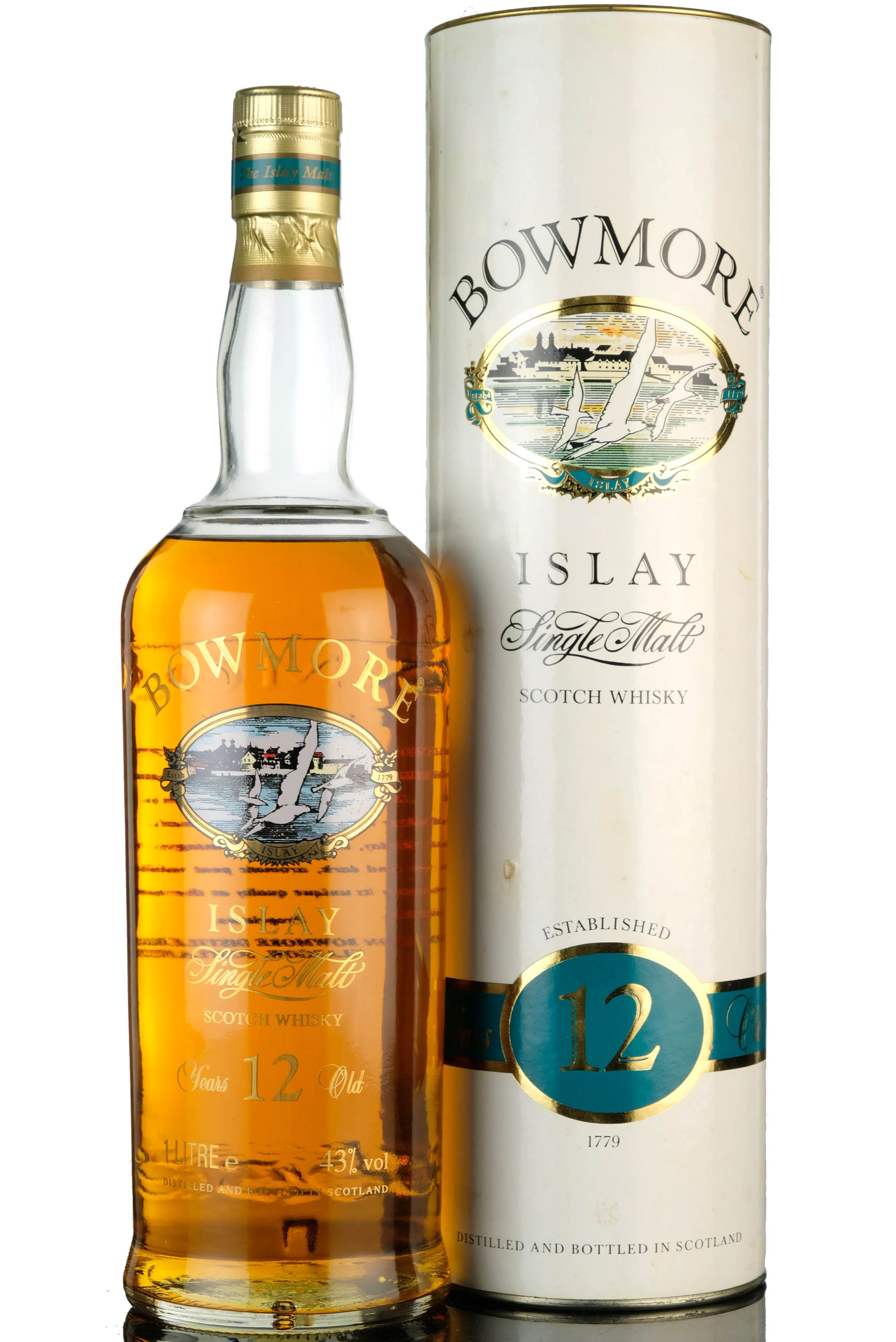 Bowmore 12 Year Old - Circa 1990 - 1 Litre