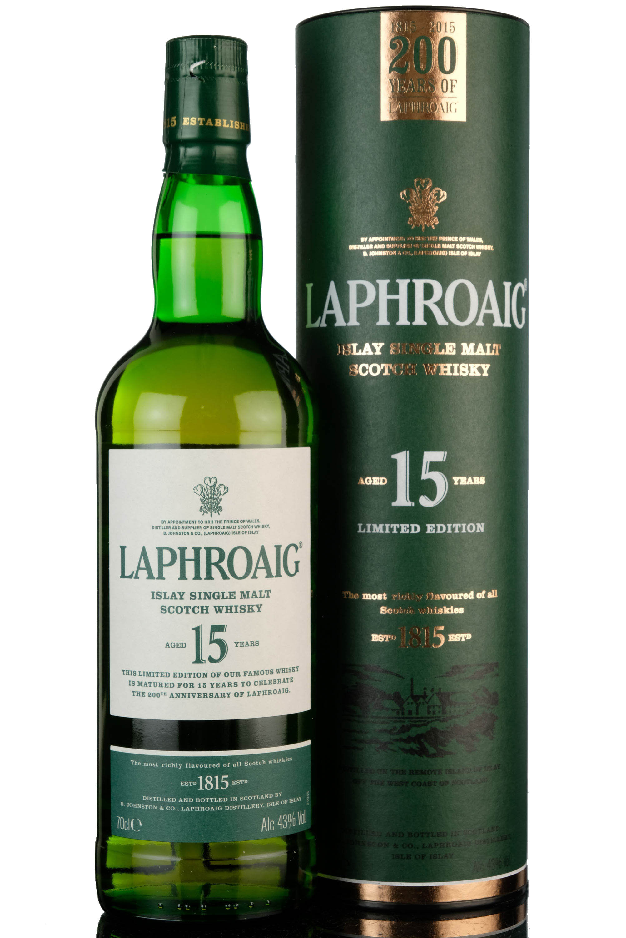 Laphroaig 15 Year Old - Celebrating 200 Years Of Laphroaig