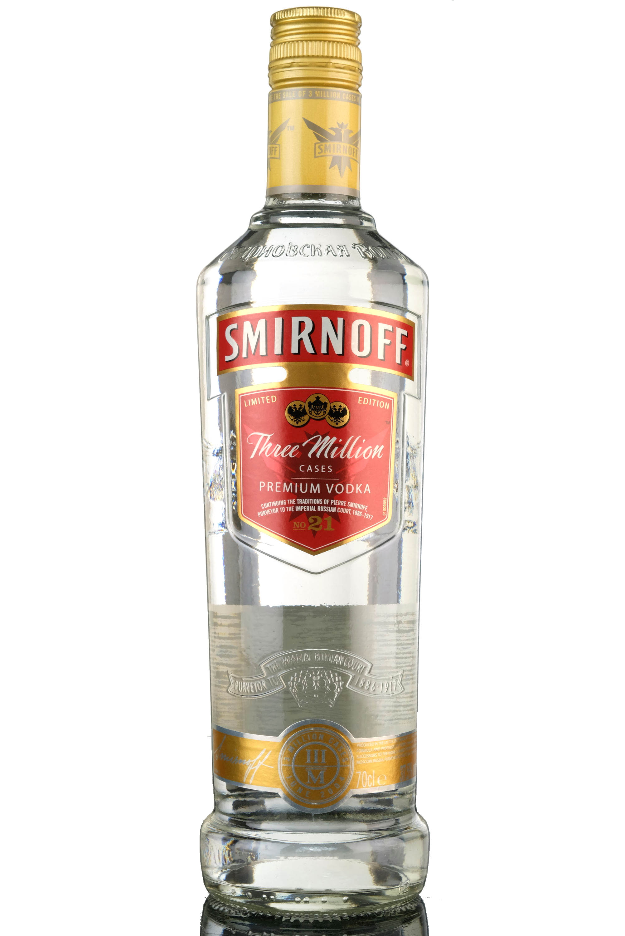 Smirnoff Vodka Three Million Cases