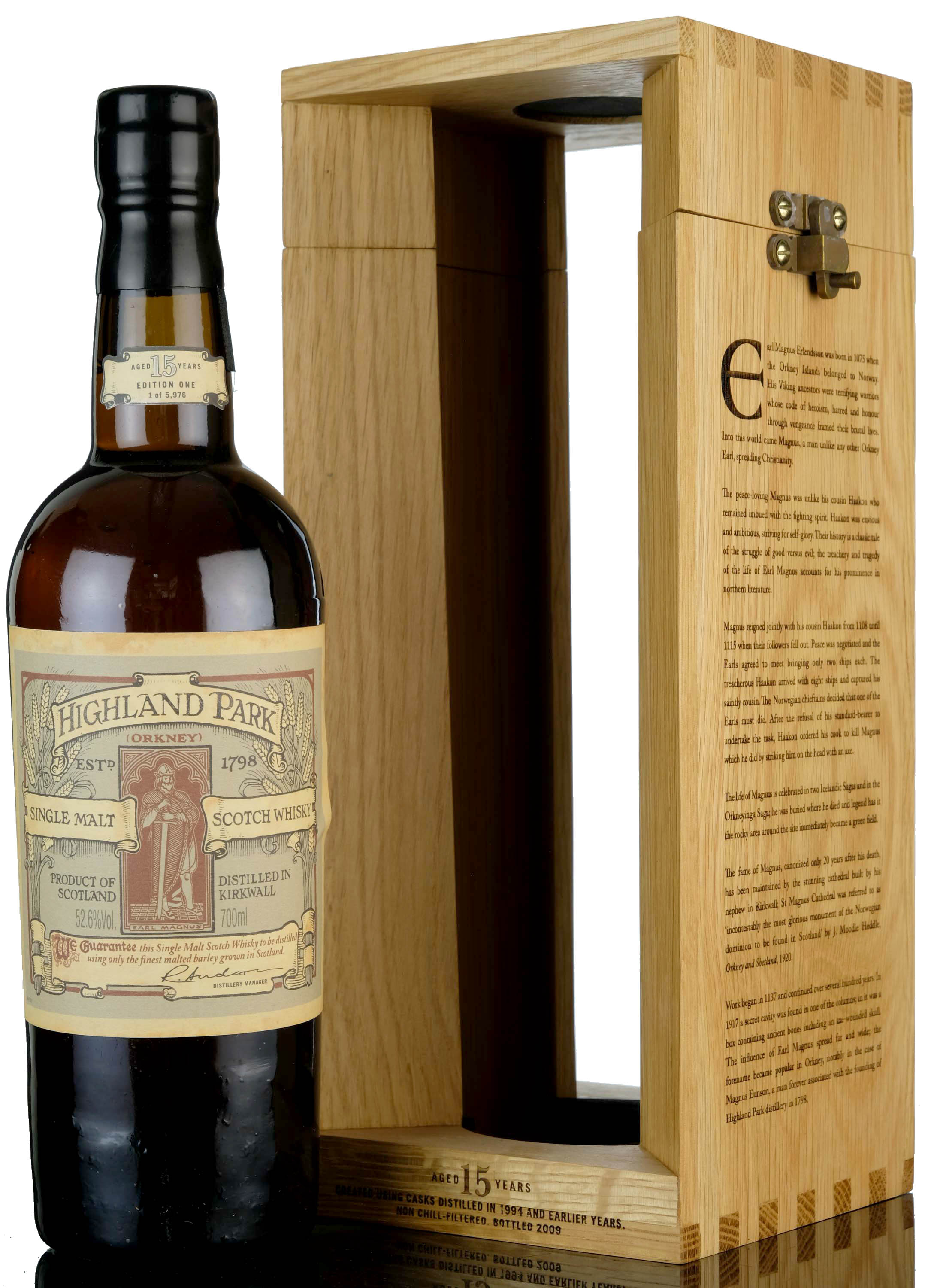 Highland Park 15 Year Old - Earl Magnus - First Edition