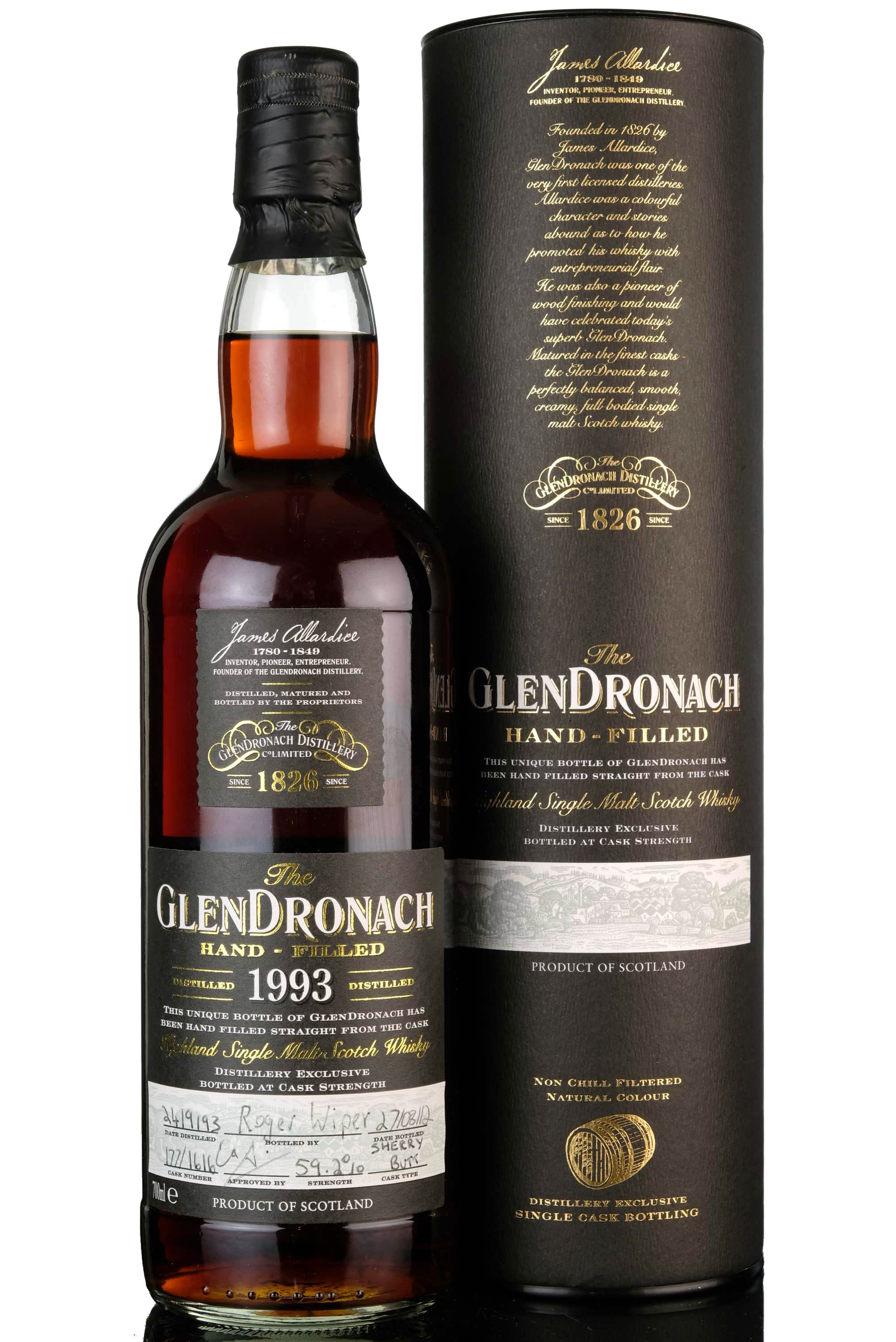 Glendronach 1993-2012 - 18 Year Old - Hand Filled - Single Cask 1616