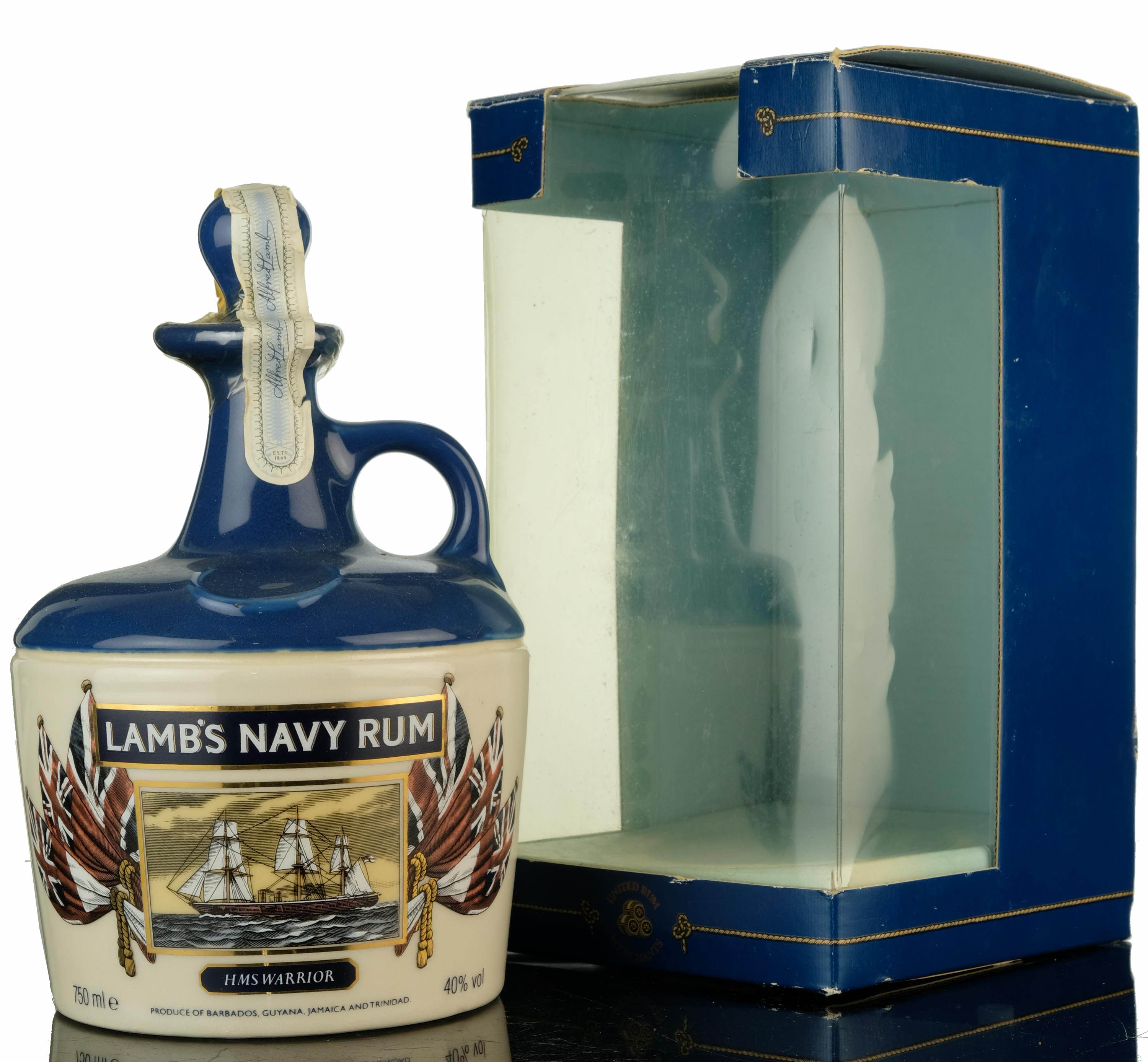 Lambs Navy Rum - HMS Warrior Ceramic- 1980s