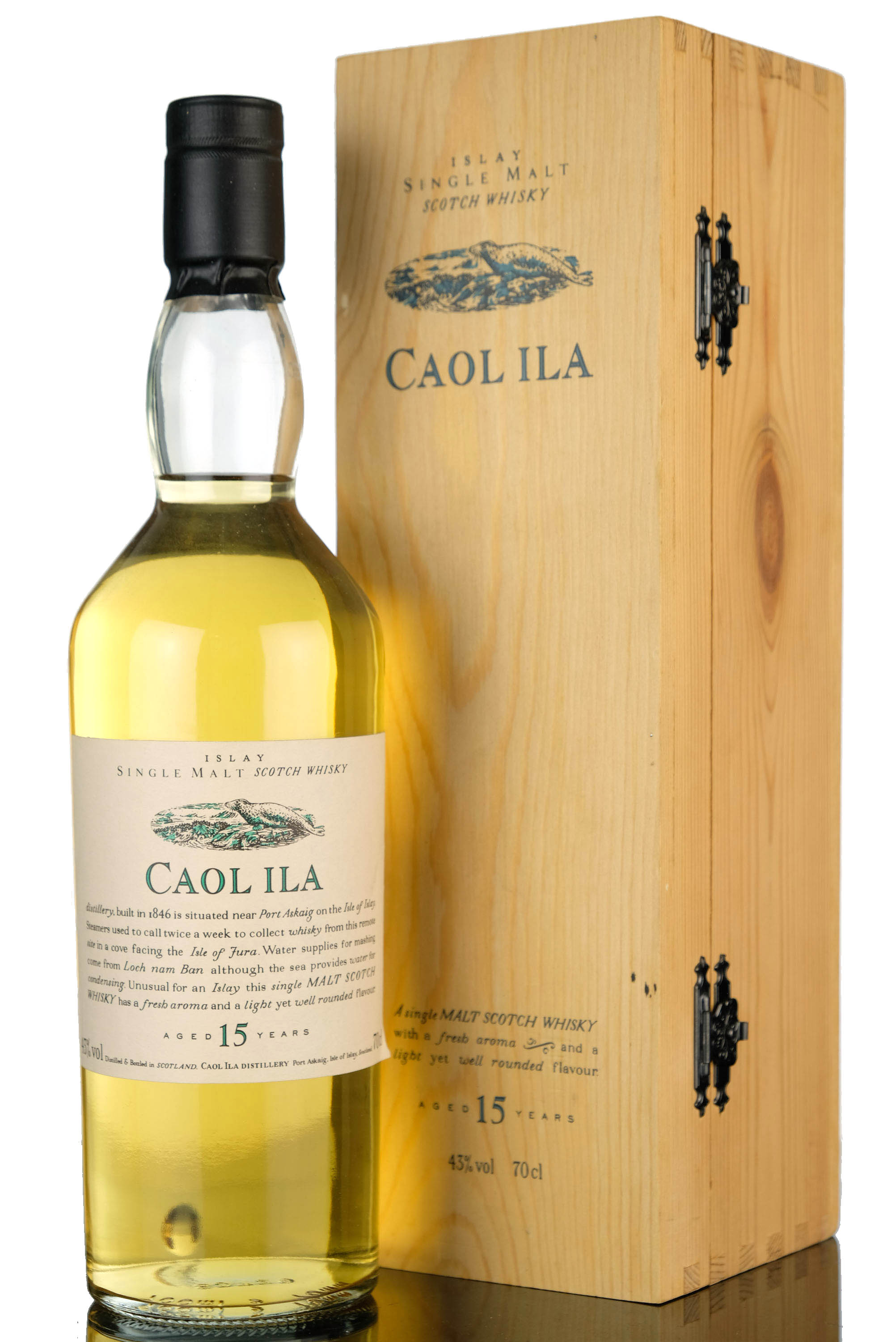 Caol Ila 15 Year Old - Flora & Fauna - Wooden box