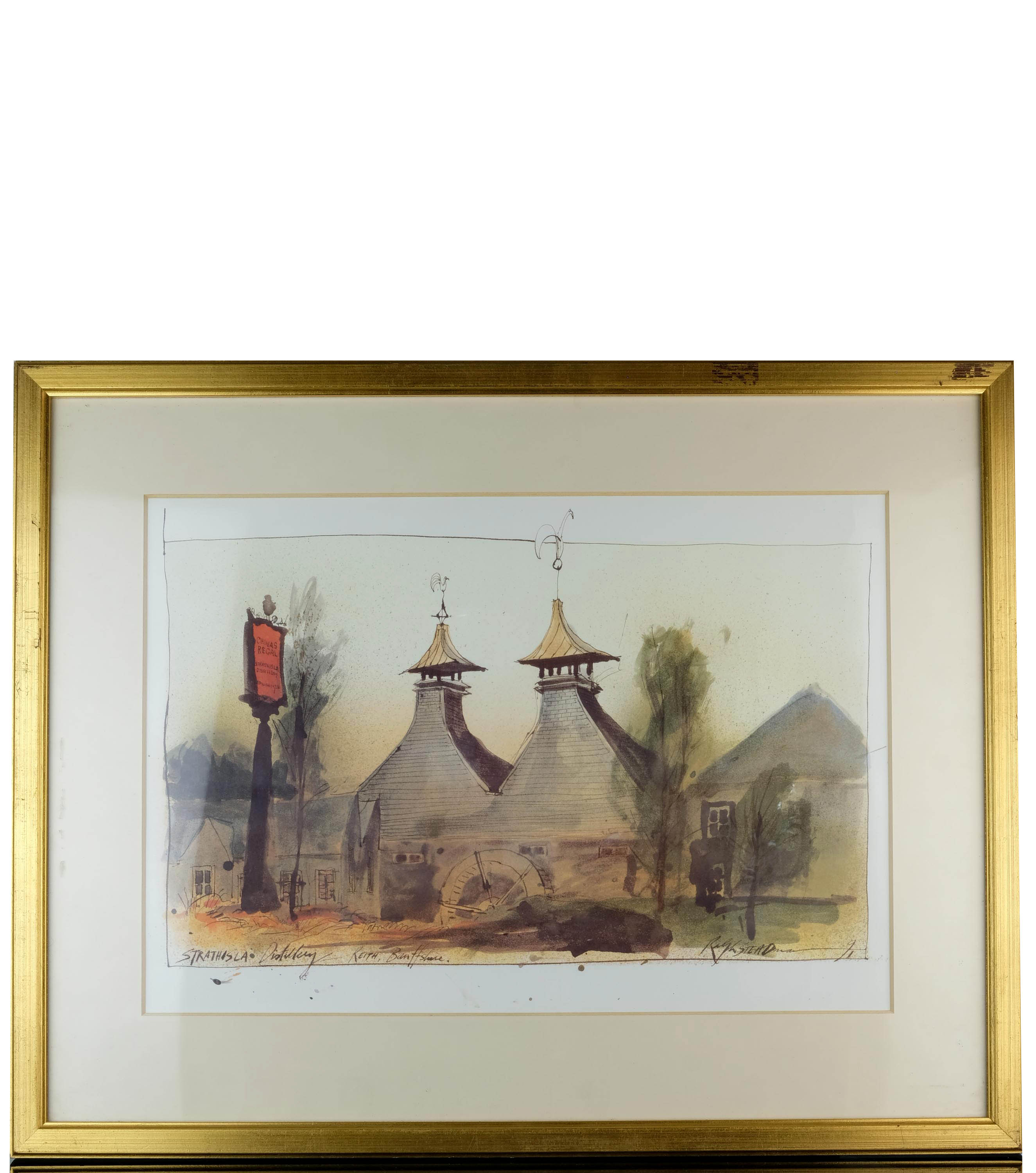 Strathisla Distillery Ralph Steadman Print