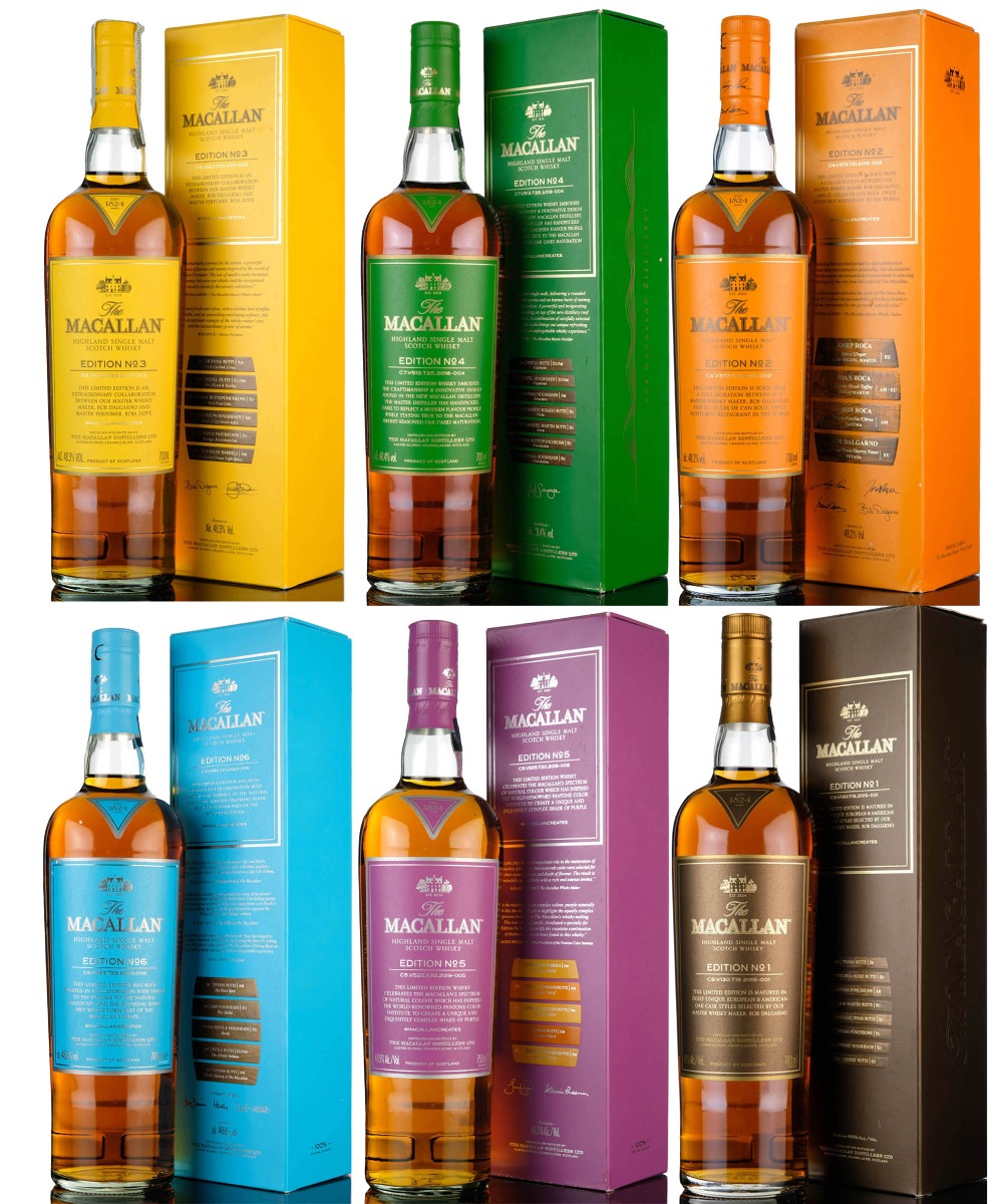 Macallan Edition No. 1 - 2 - 3 - 4 - 5 - 6