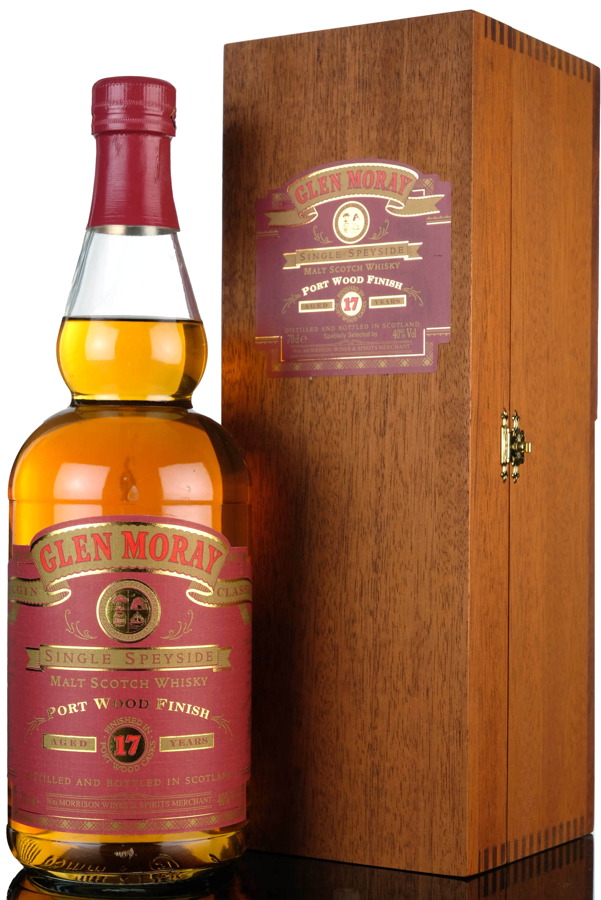 Glen Moray 17 Year Old - Port Wood Finish - Morrisons Exclusive