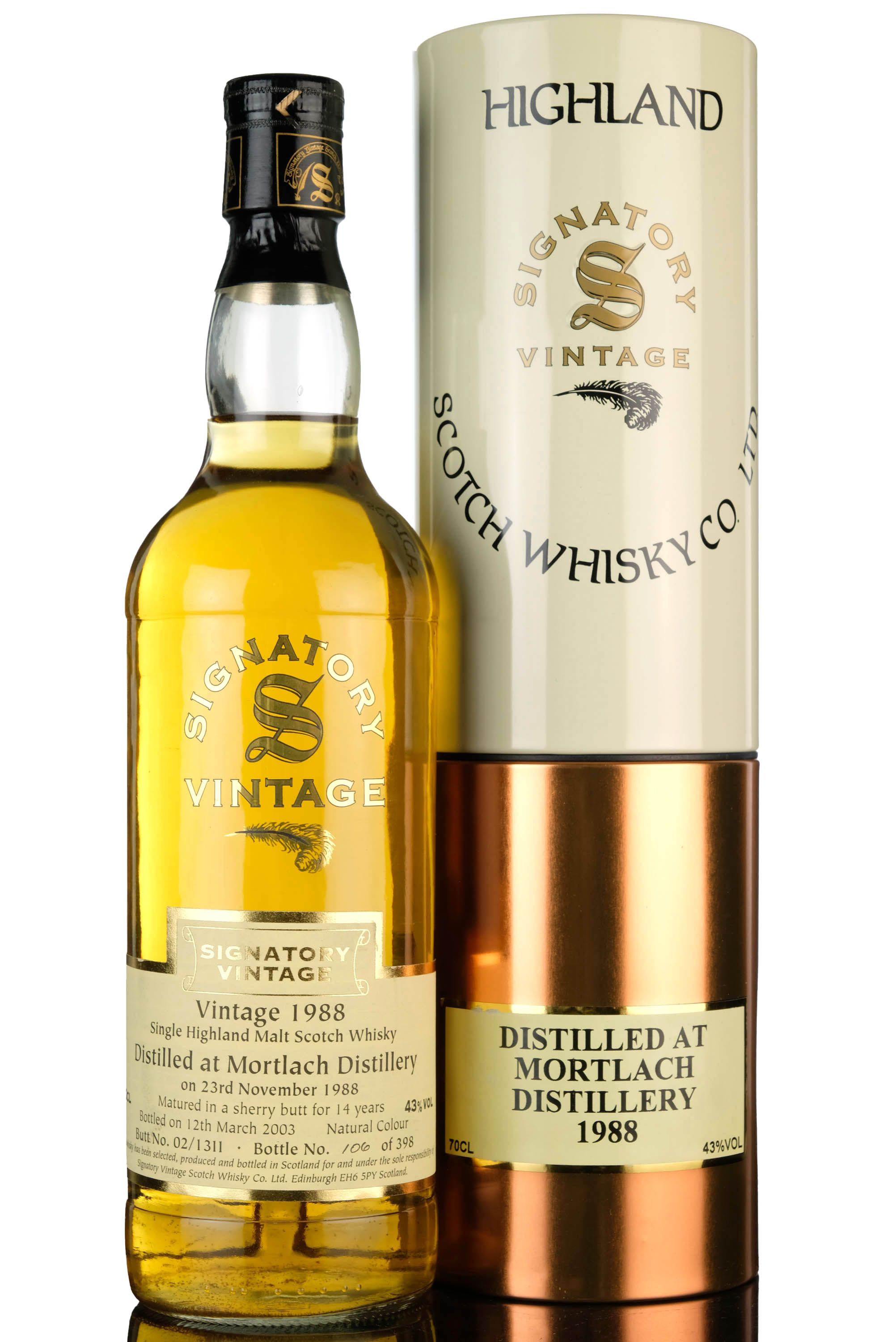 Mortlach 1988 - 2003 14 Signatory Vintage