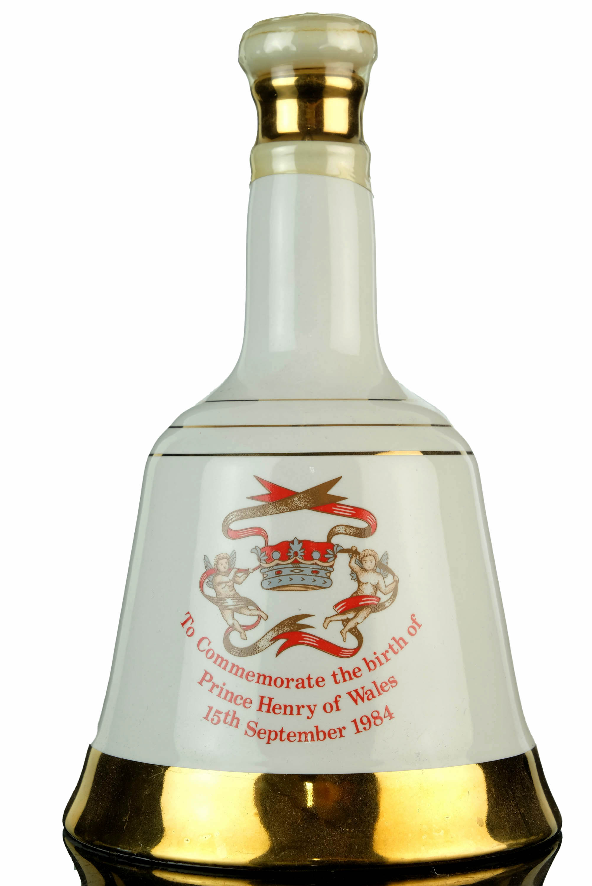 Bells Commemorate Decanter - The Birth Of Prince Henry Of Wales 1984