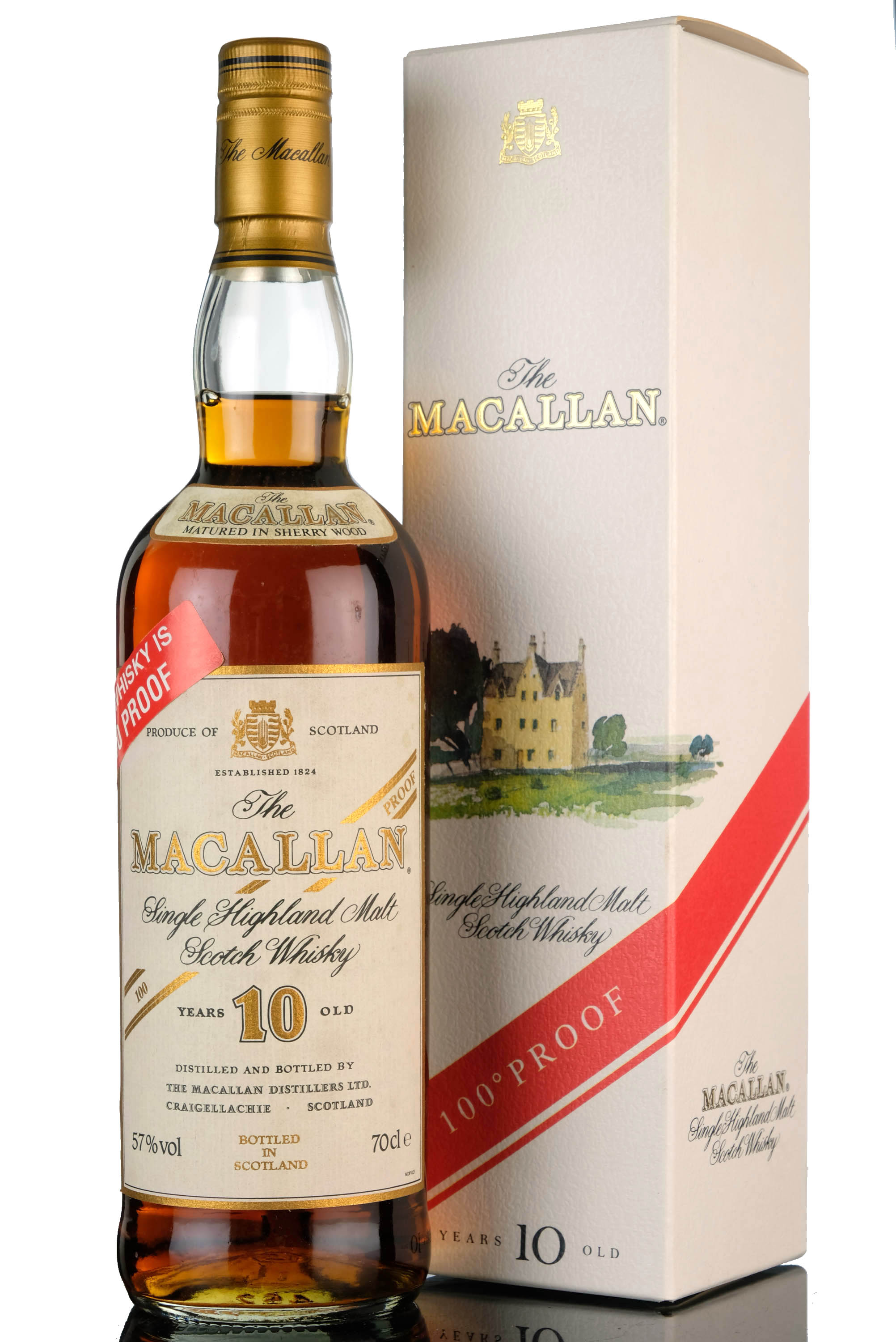 Macallan 10 Year Old - Sherry Cask - 1990s - 100 Proof