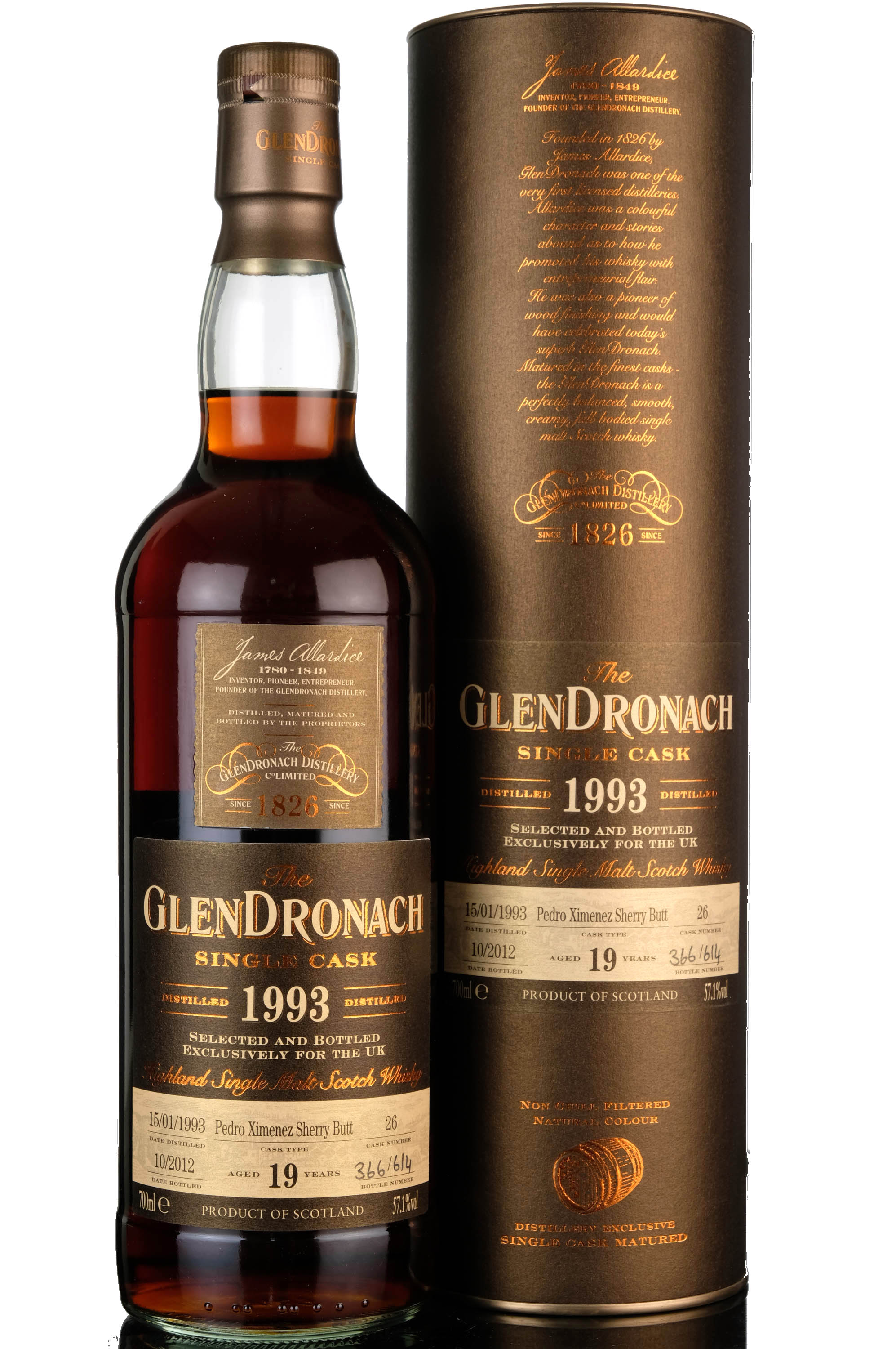 Glendronach 1993-2012 - 19 Year Old - Single Cask 26 - UK Exclusive