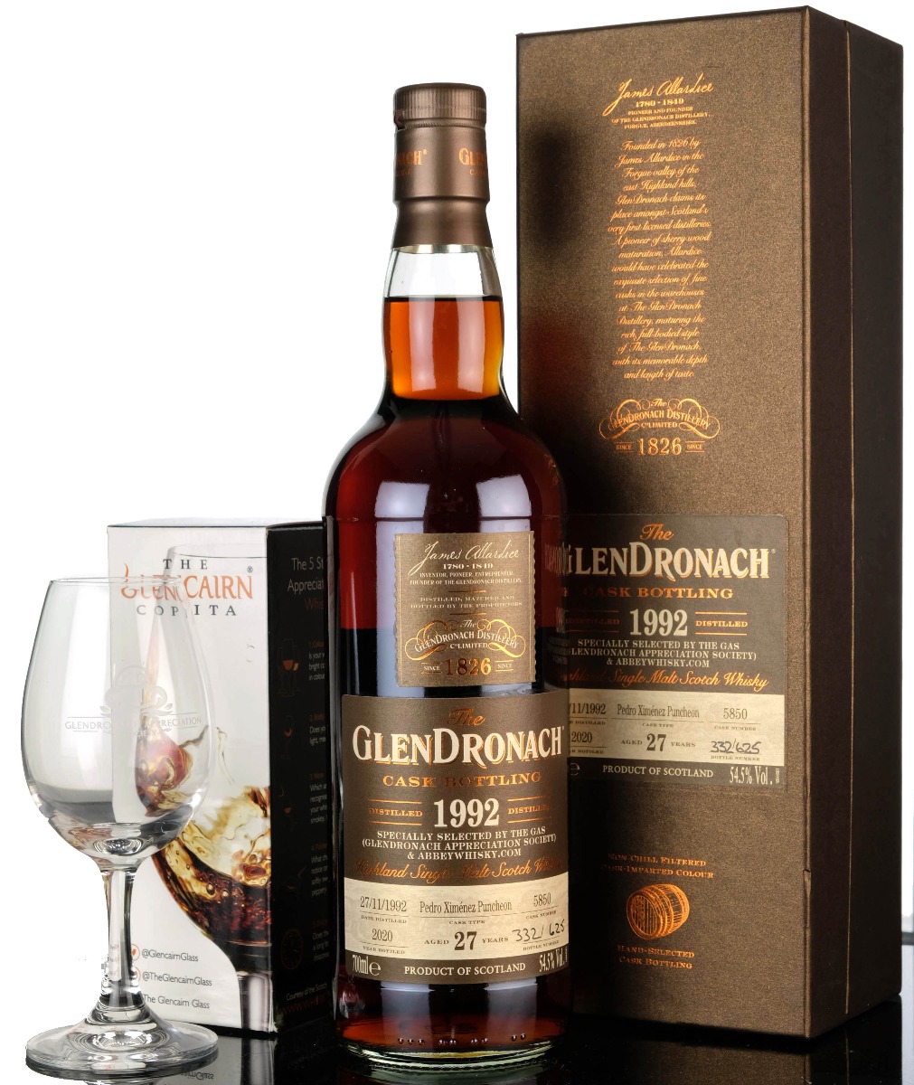 Glendronach 1992-2020 - 27 Year Old - Single Cask 5850 - GAS