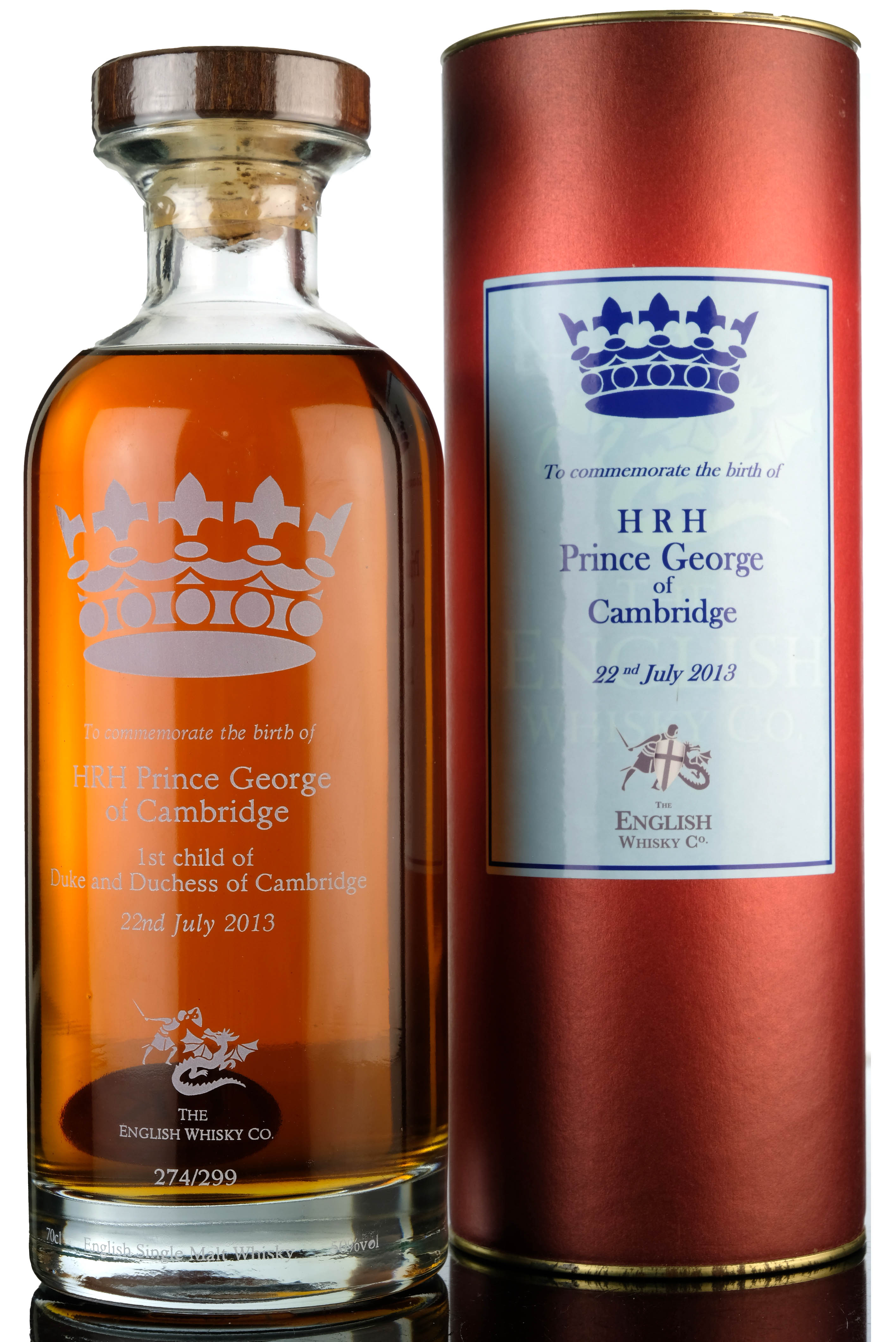 English Whisky To Commemorate The Birth Of HRH Prince George