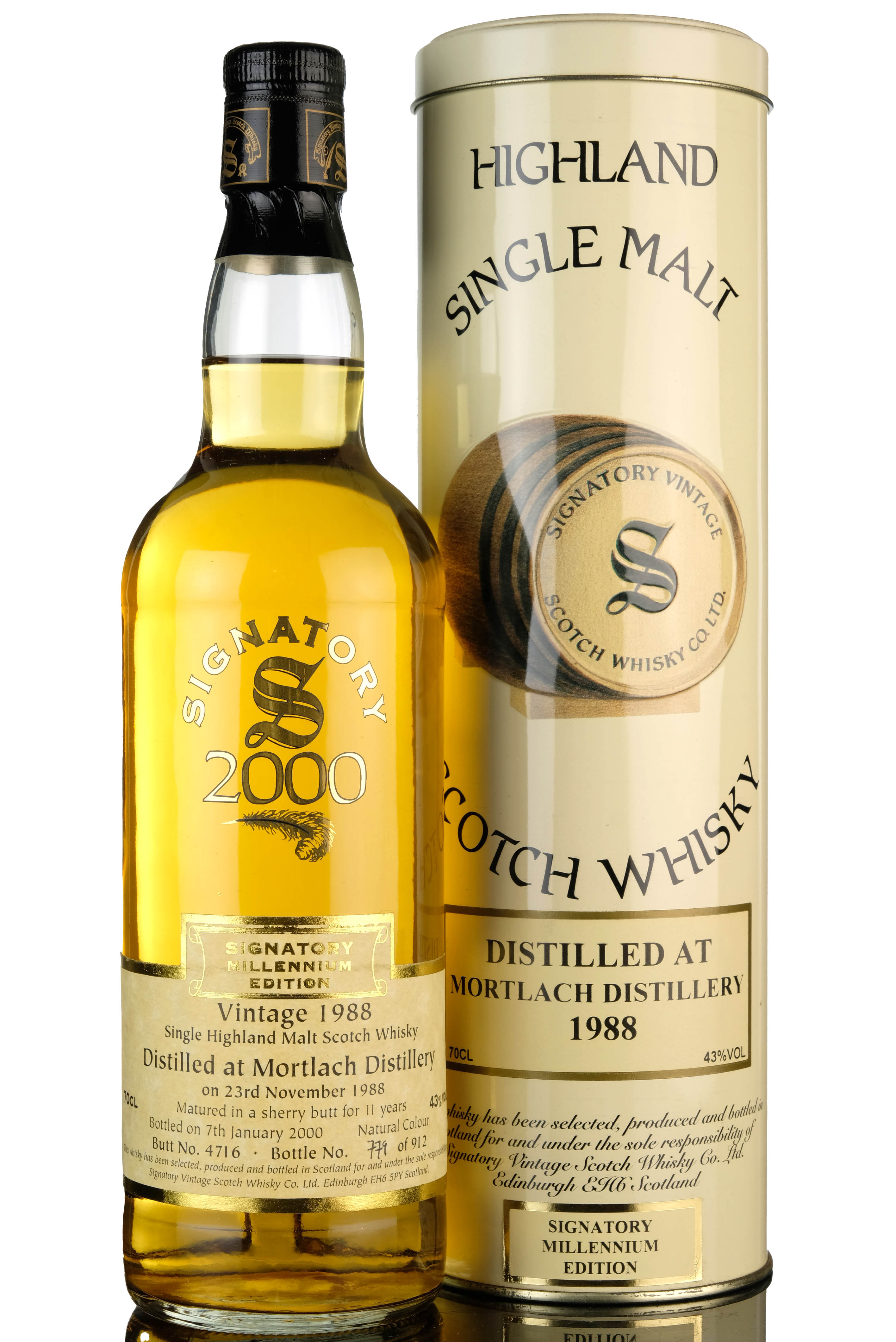 Mortlach 1988 - 2000 11 Signatory Vintage Single Cask 4716