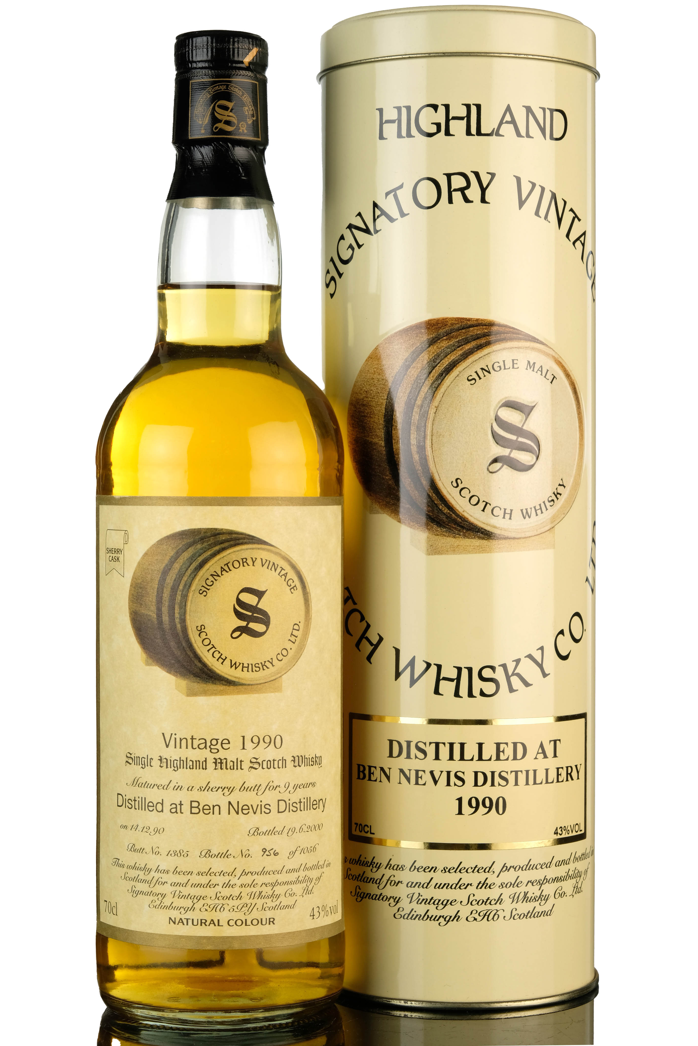 Ben Nevis 1990 - 2000 9 Signatory Vintage Single Cask 1385