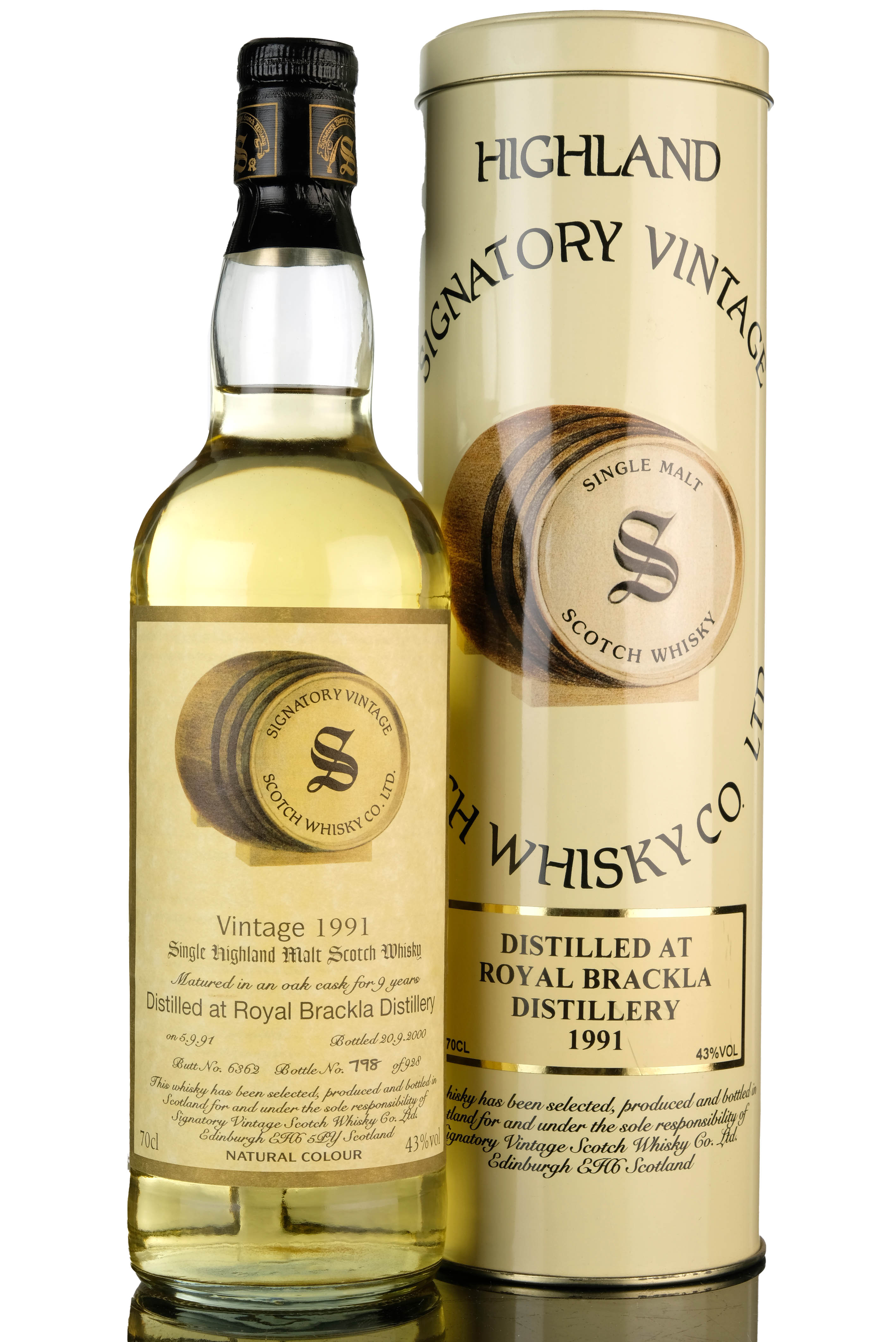 Royal Brackla 1991 - 2000 9 Signatory Vintage Single Cask 6362