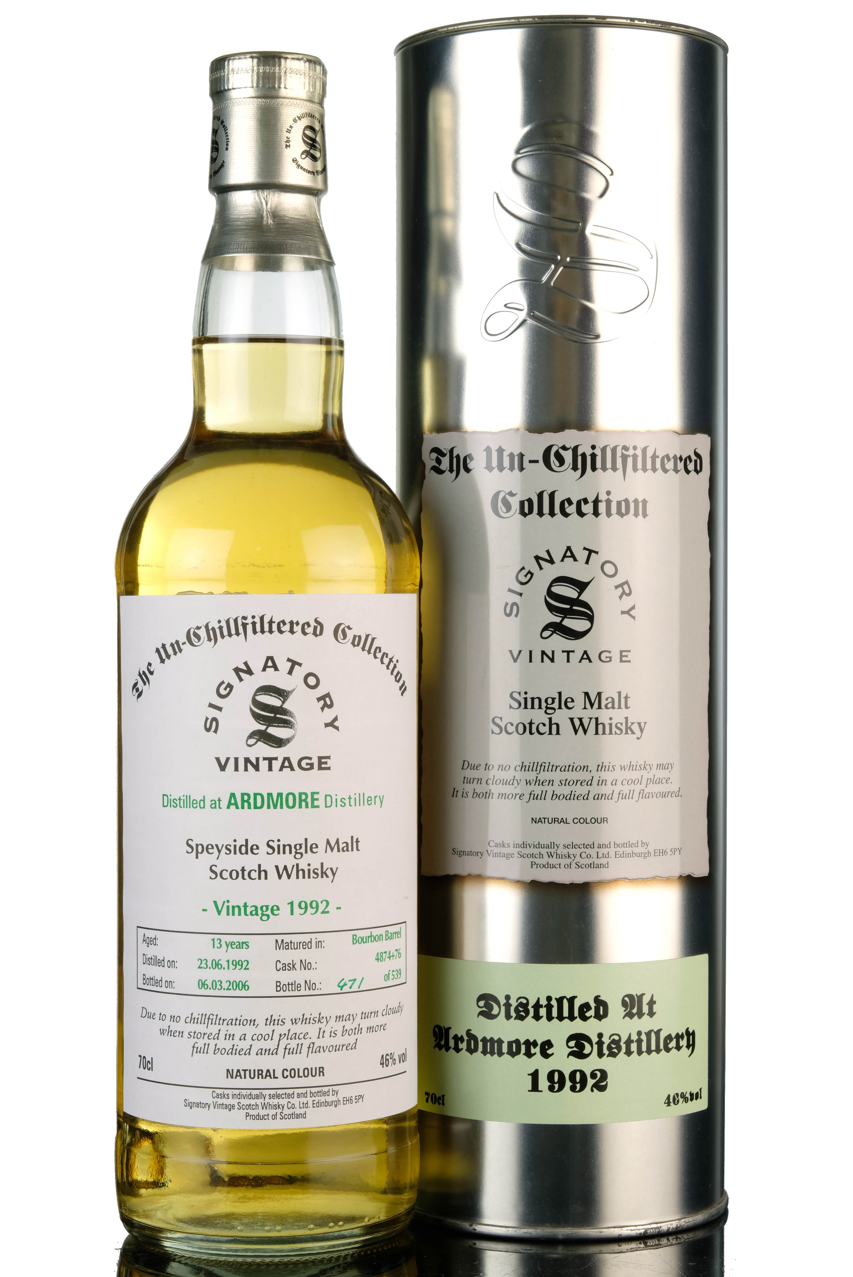 Ardmore 1992 - 2006 13 Signatory Vintage Casks 4874 76