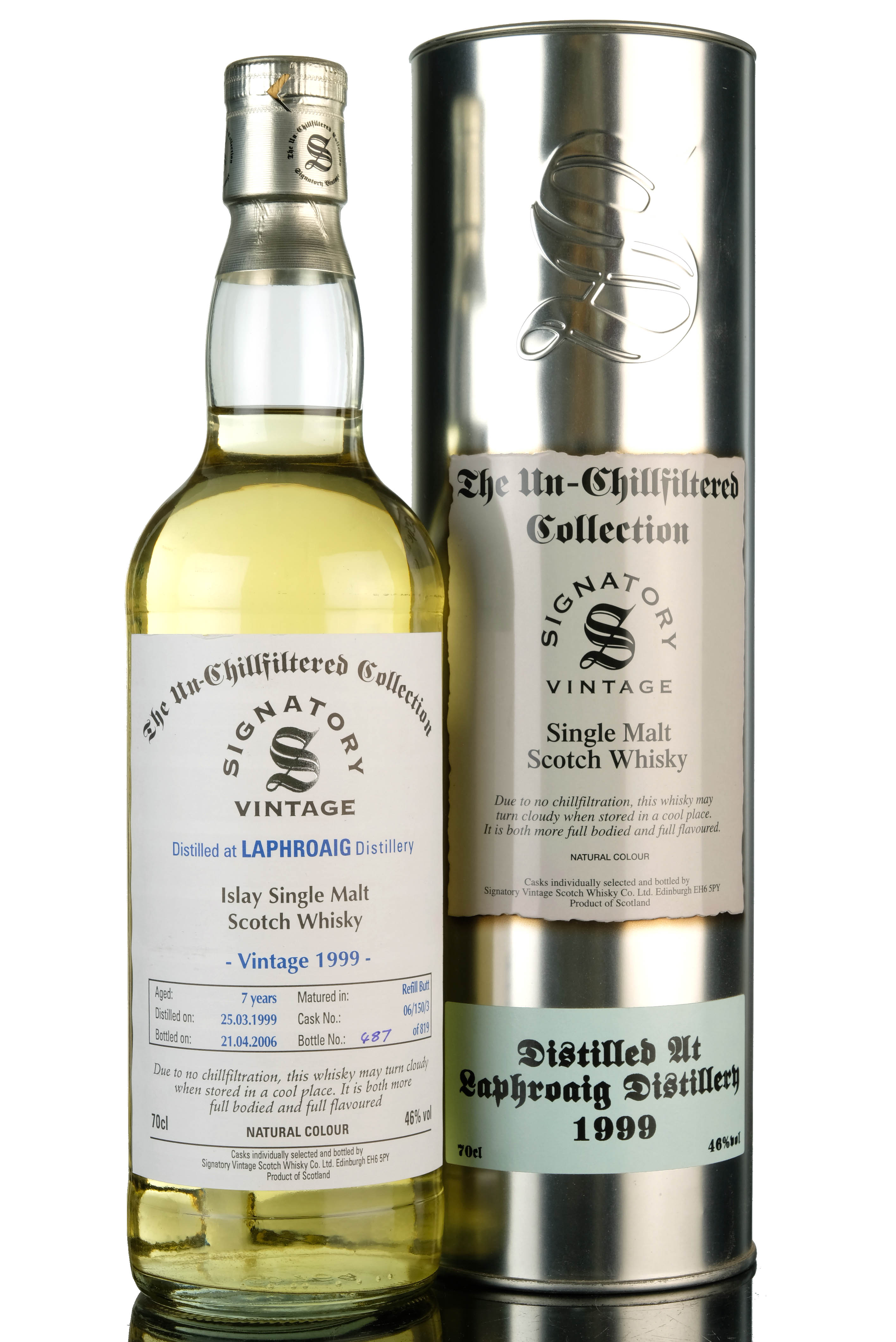 Laphroaig 19992006 7 Year Old Signatory Vintage Casks 061503