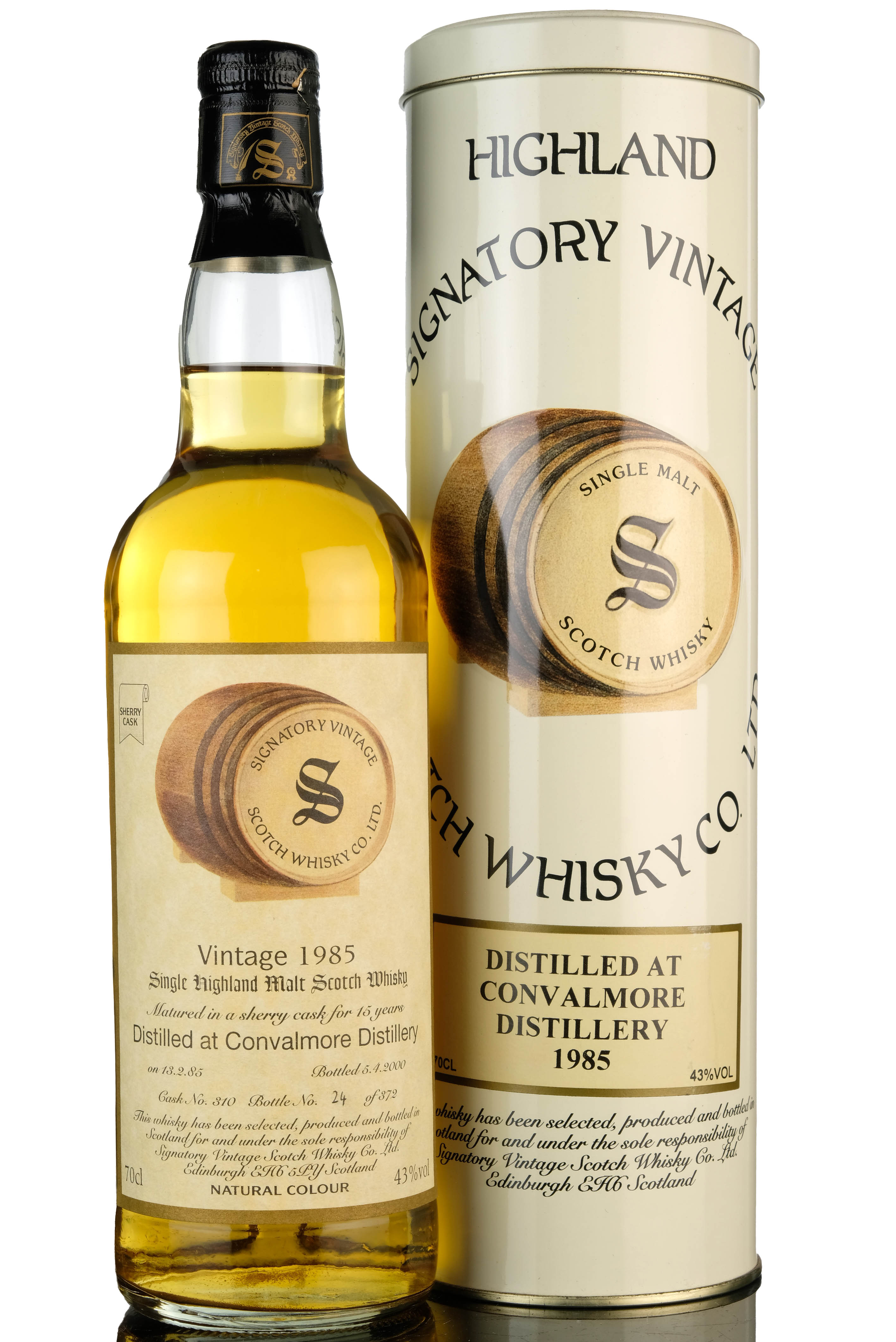 Convalmore 1985-2000 - 15 Year Old - Signatory Vintage - Single Cask 310