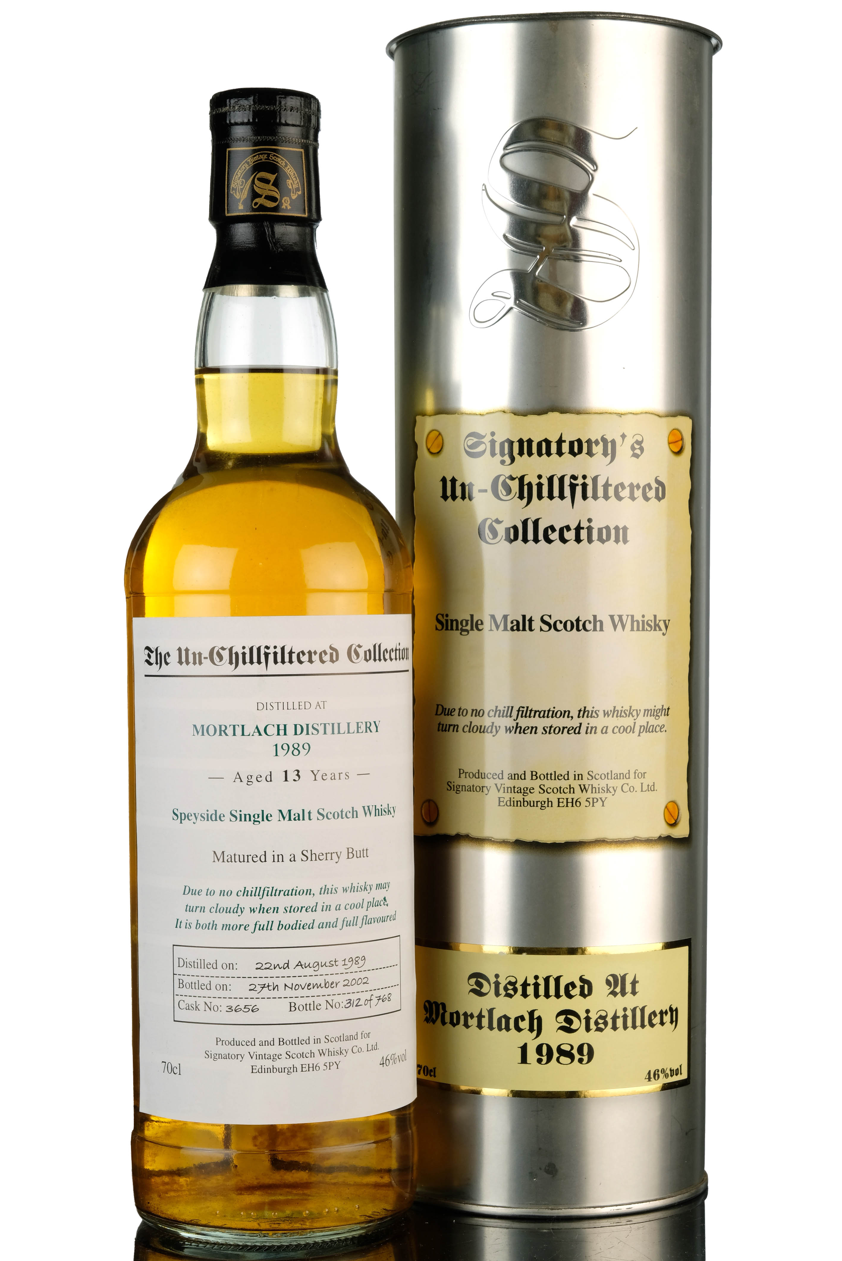 Mortlach 1989 - 2002 13 Signatory Vintage Single Cask 3656
