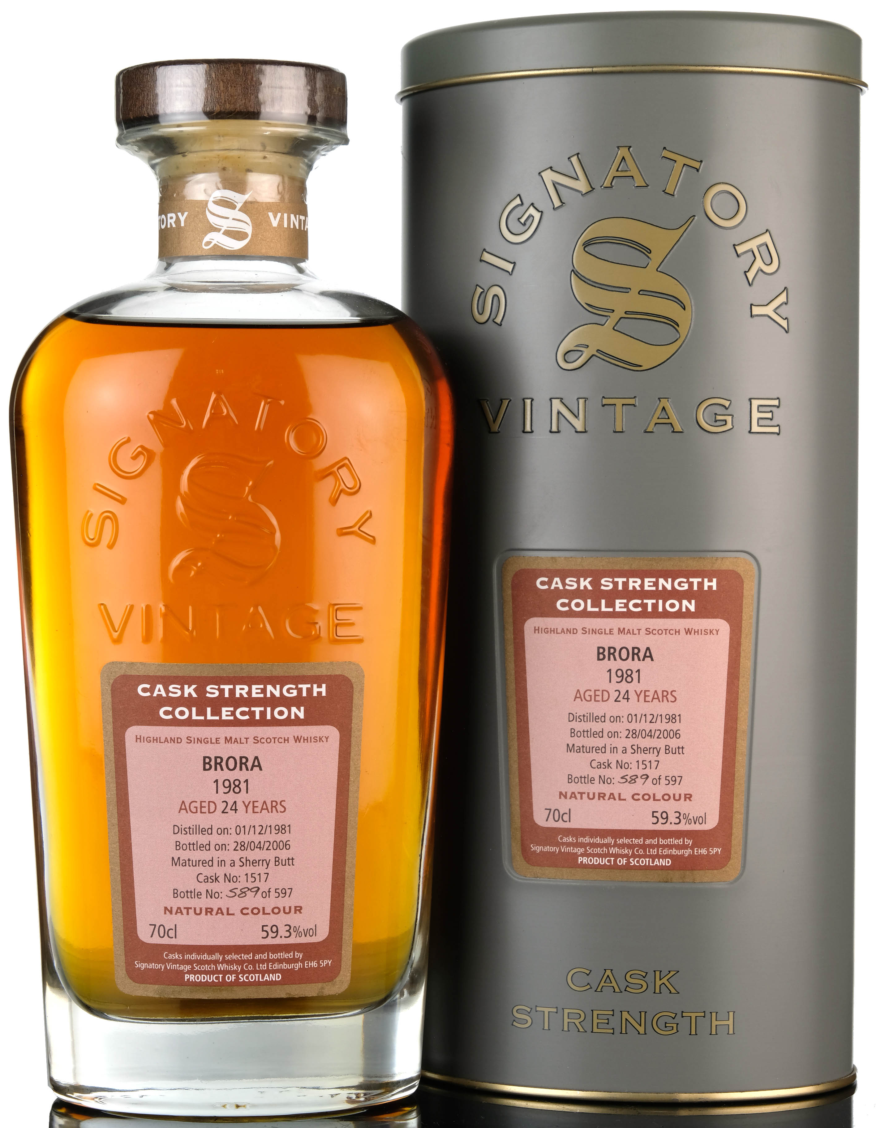 Brora 1981 - 2006 24 Signatory Vintage Single Cask 1517