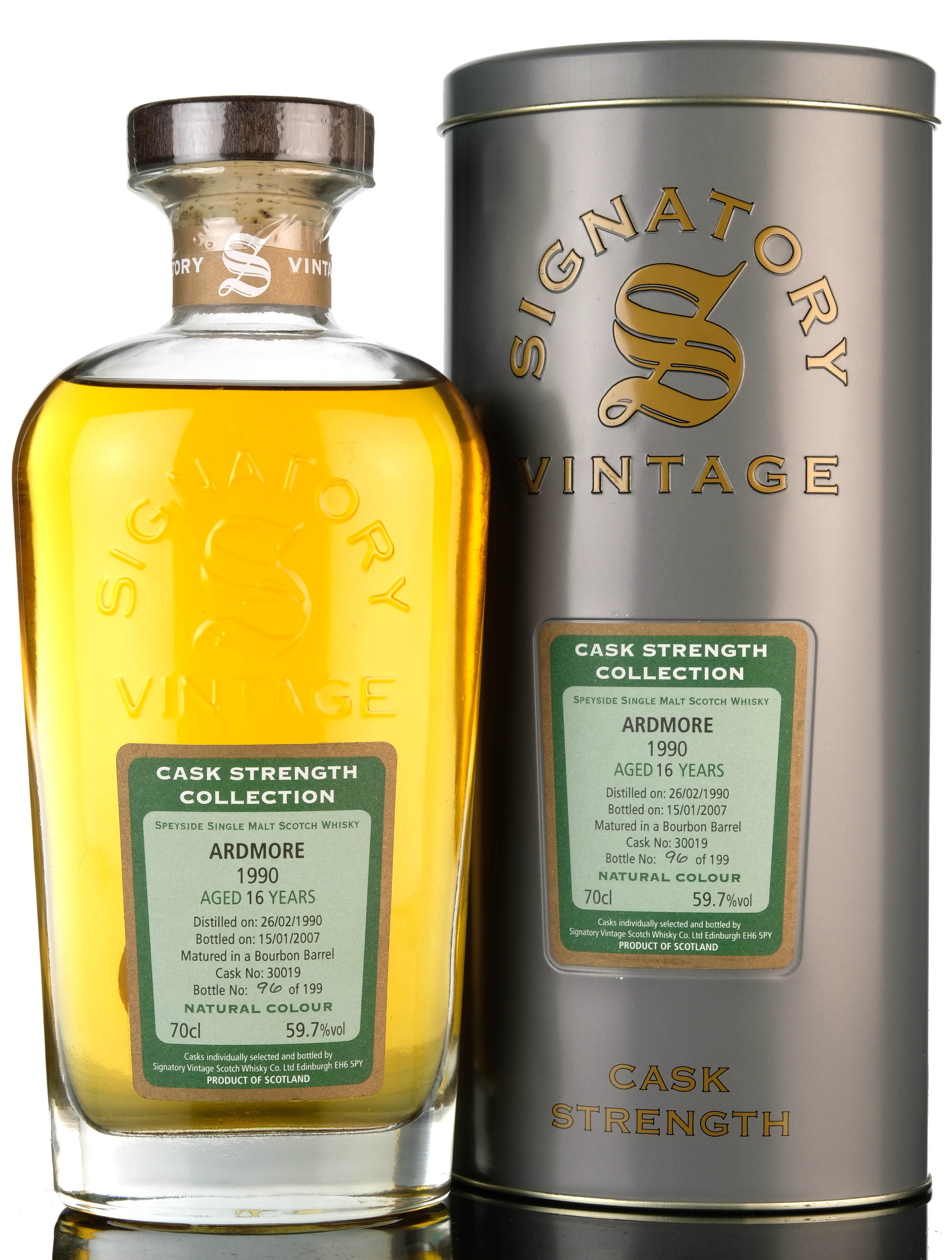 Ardmore 1990 - 2007 16 Signatory Vintage Single Cask 30019