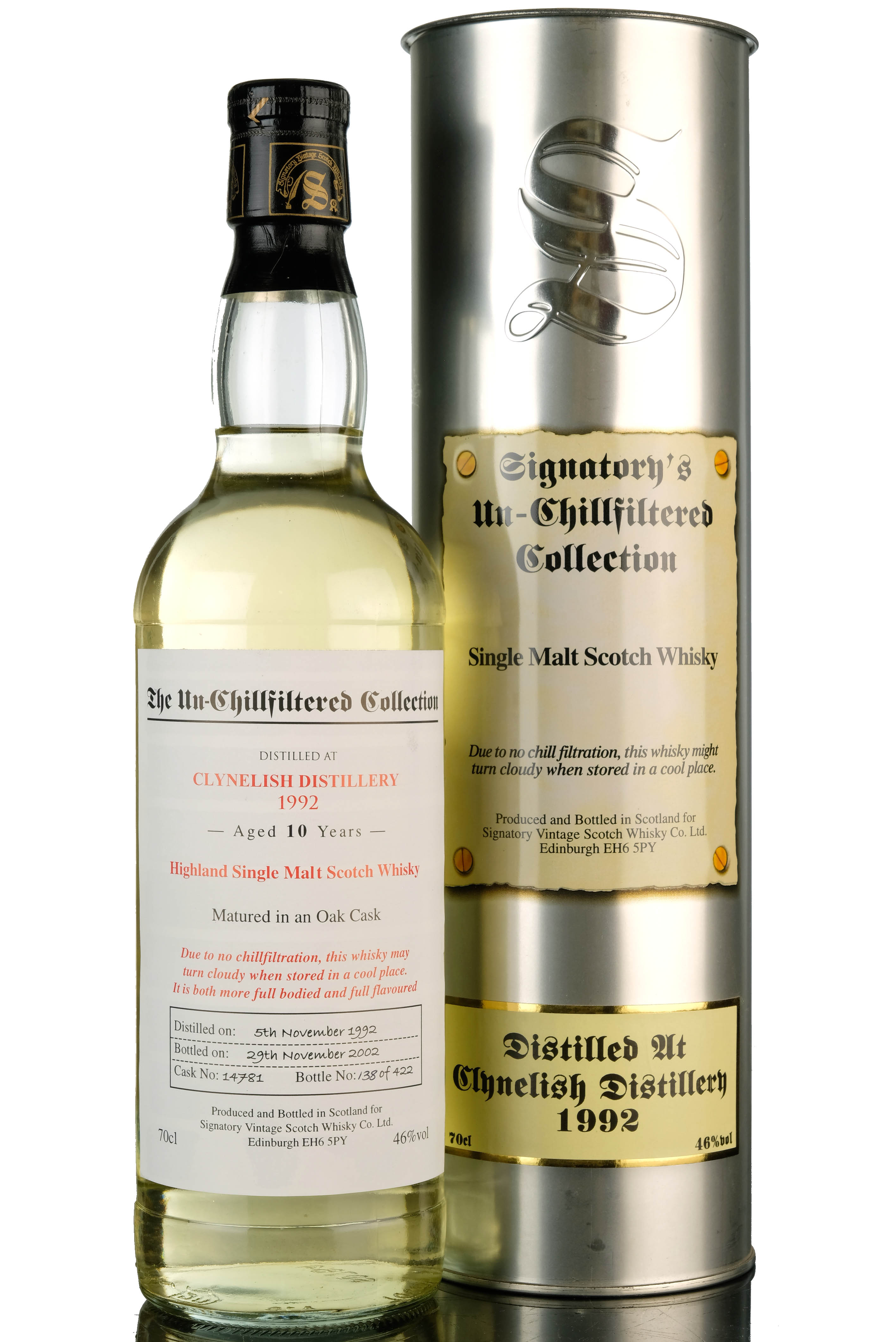 Clynelish 1992 - 2002 10 Signatory Vintage Single Cask 14781