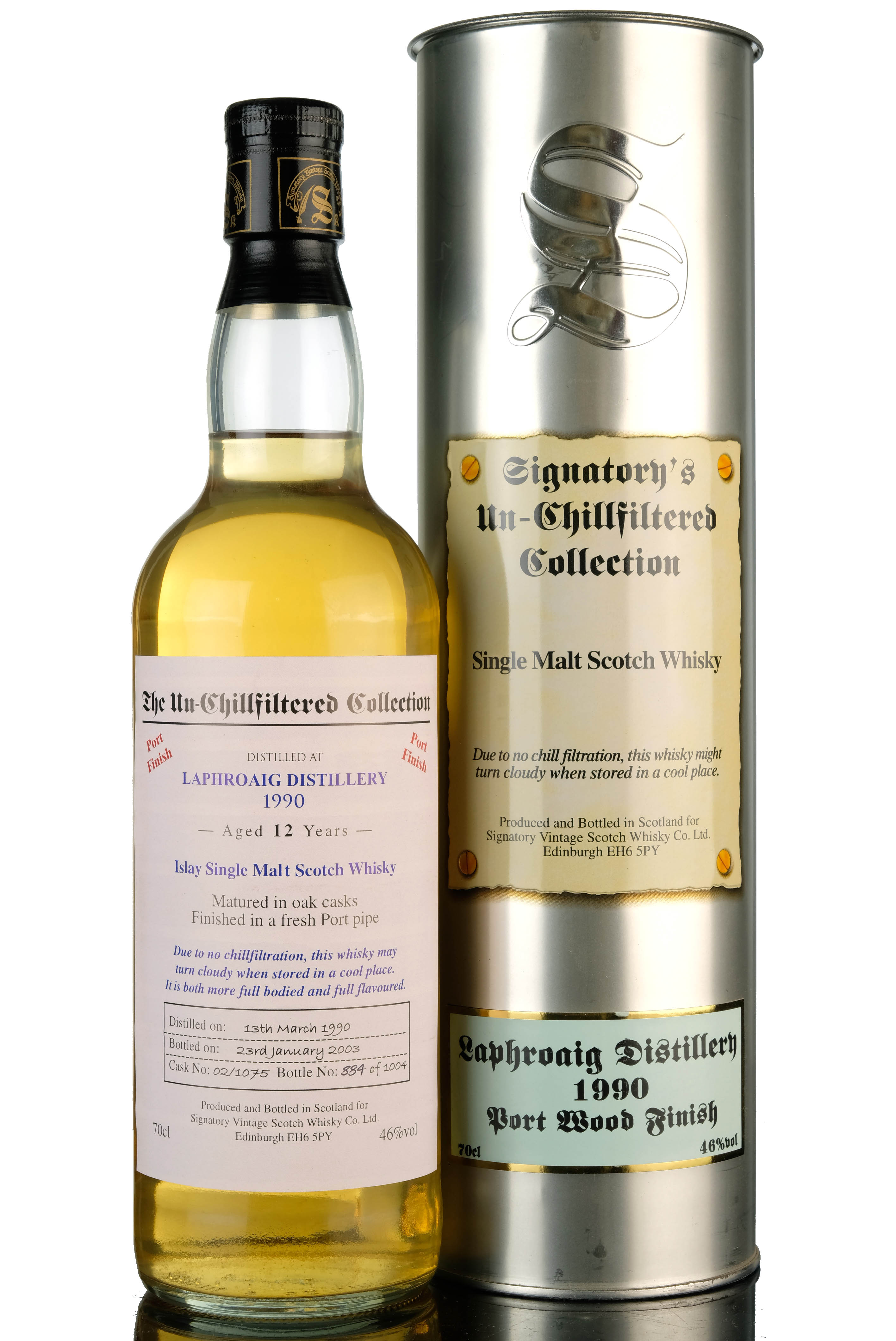 Laphroaig 1990-2003 - 12 Year Old - Signatory Vintage - Casks 02/1075