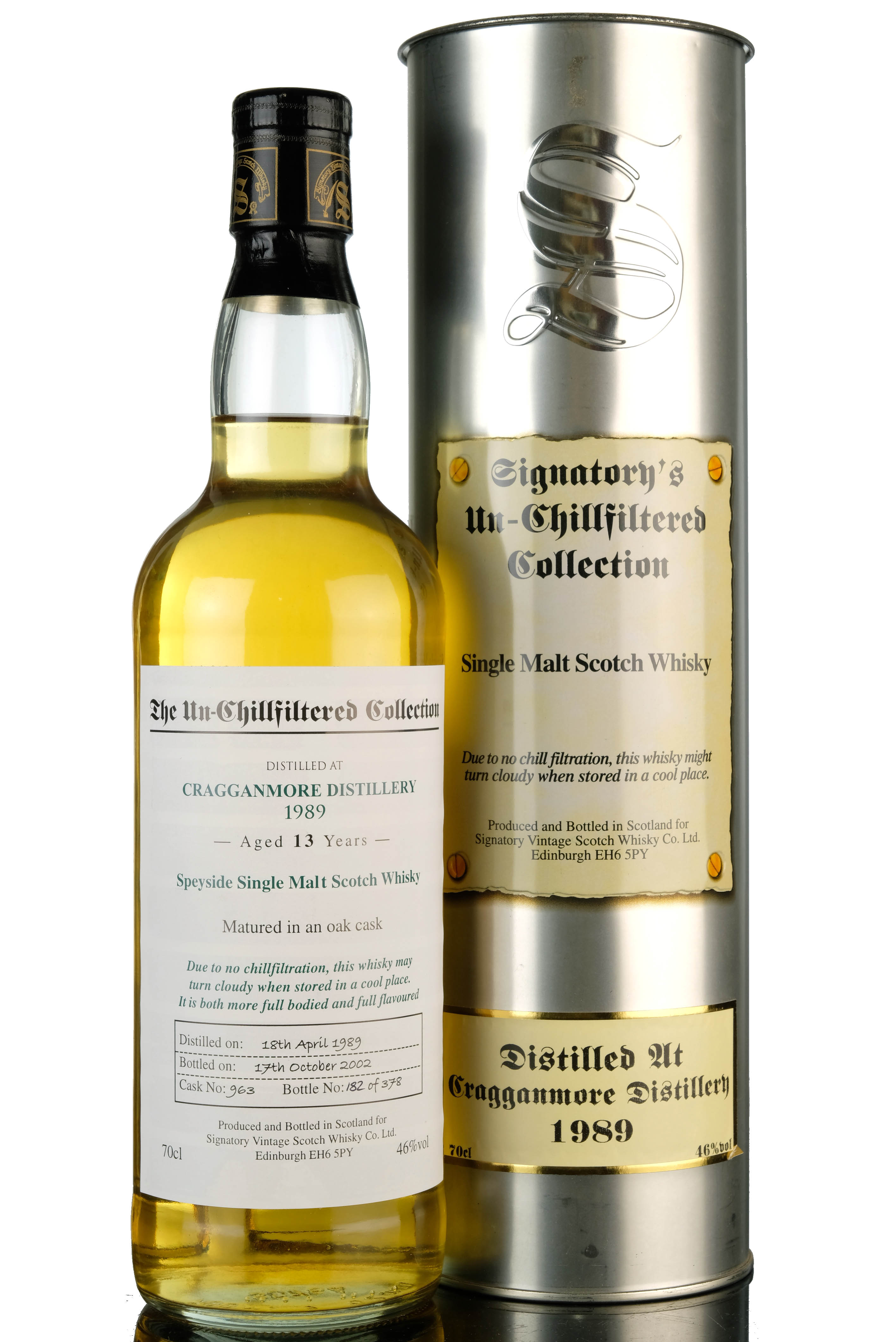 Cragganmore 1989-2002 - 13 Year Old - Signatory Vintage - Single Cask 963