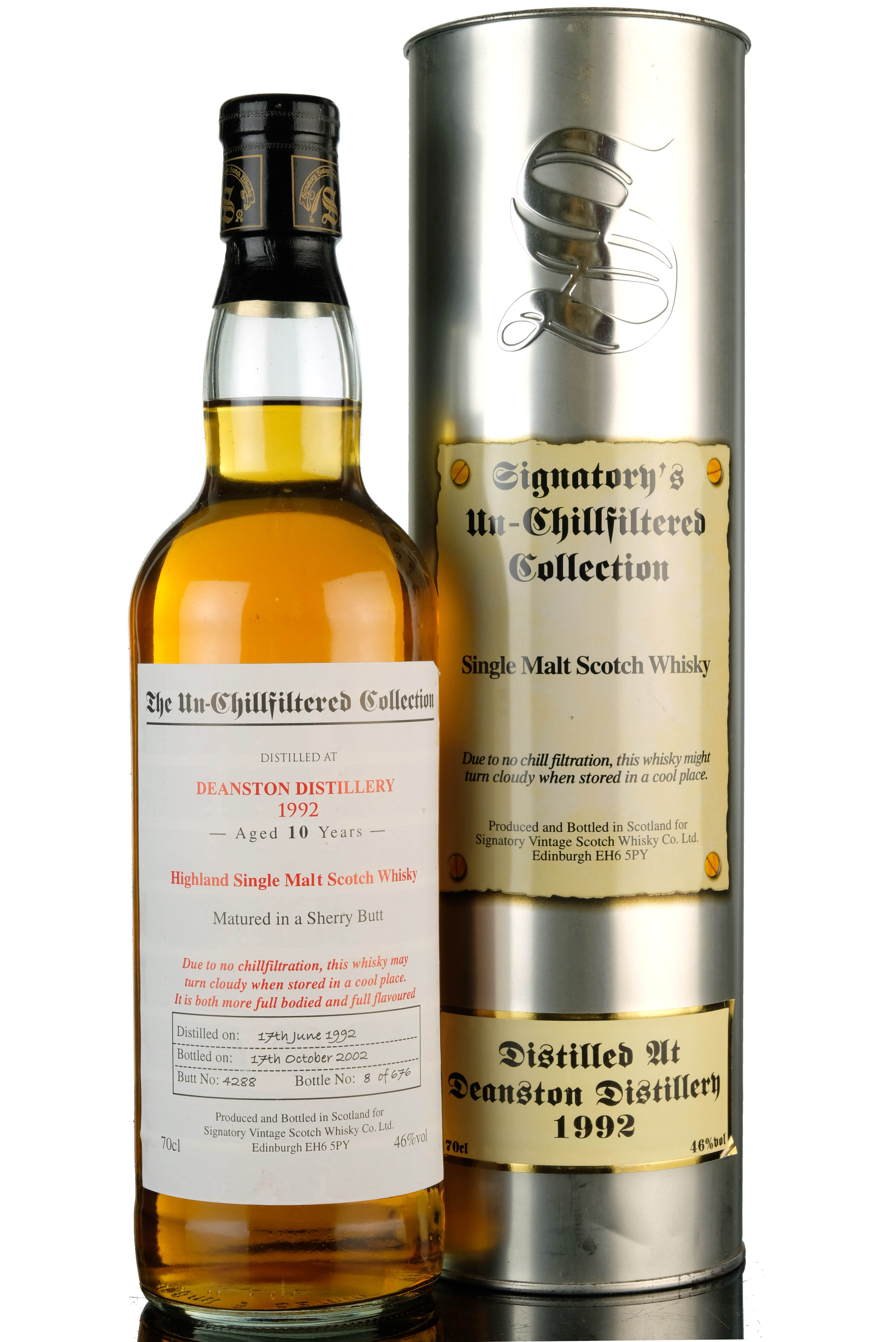 Deanston 1992 - 2002 10 Signatory Vintage Single Cask 4288