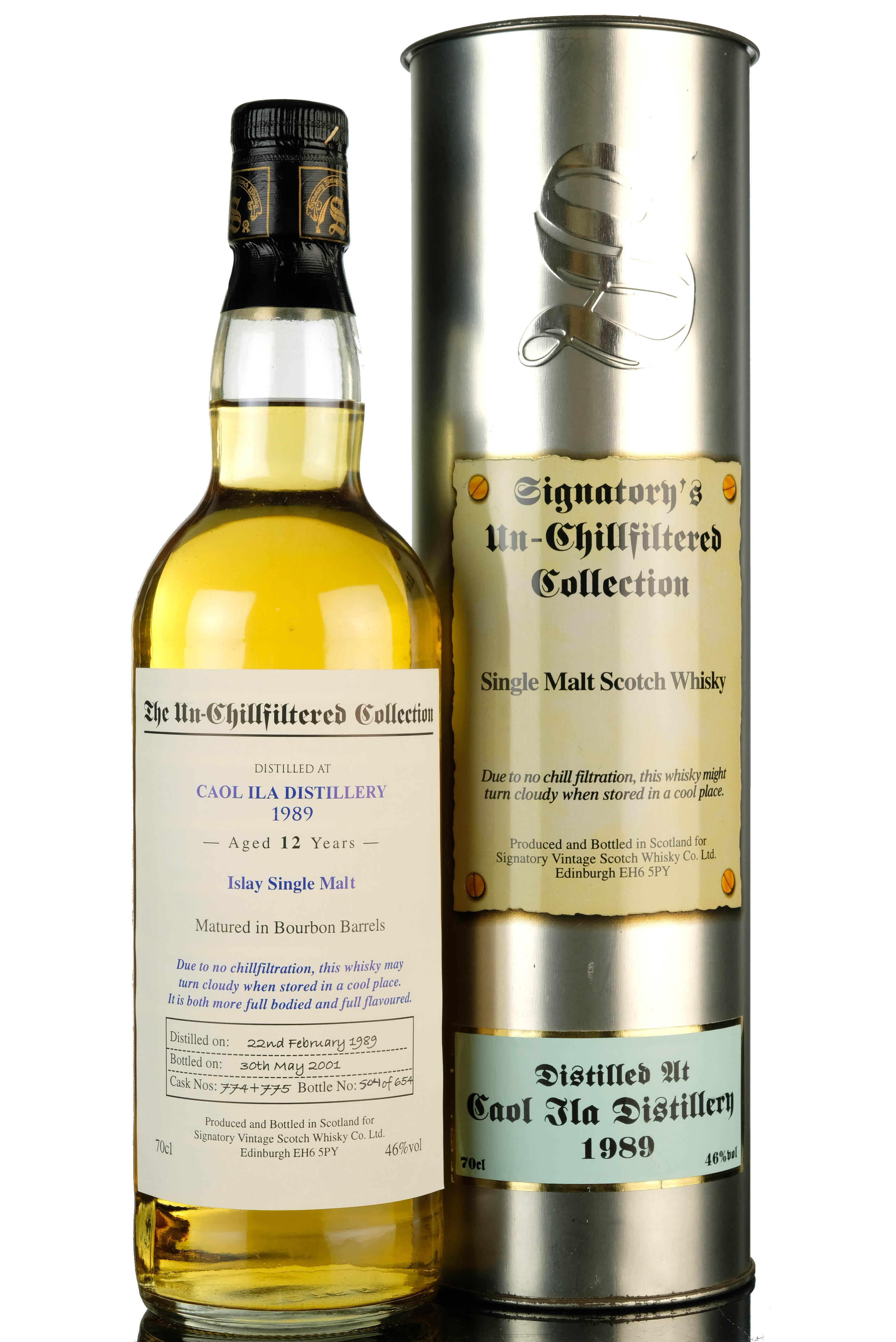 Caol Ila 1989 - 2001 12 Signatory Vintage Casks 774 775