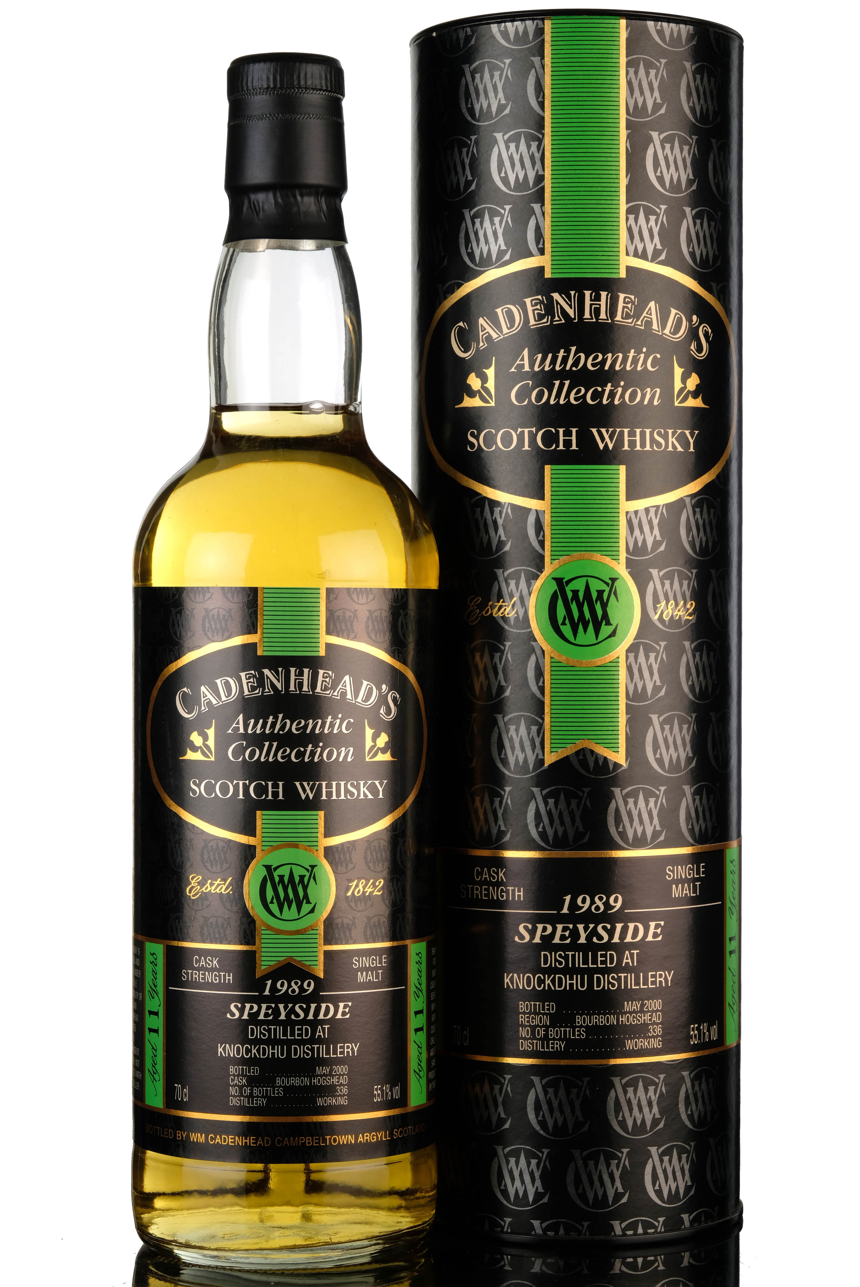 Knockdhu 19892000 11 Year Old Cadenheads Authentic Collection