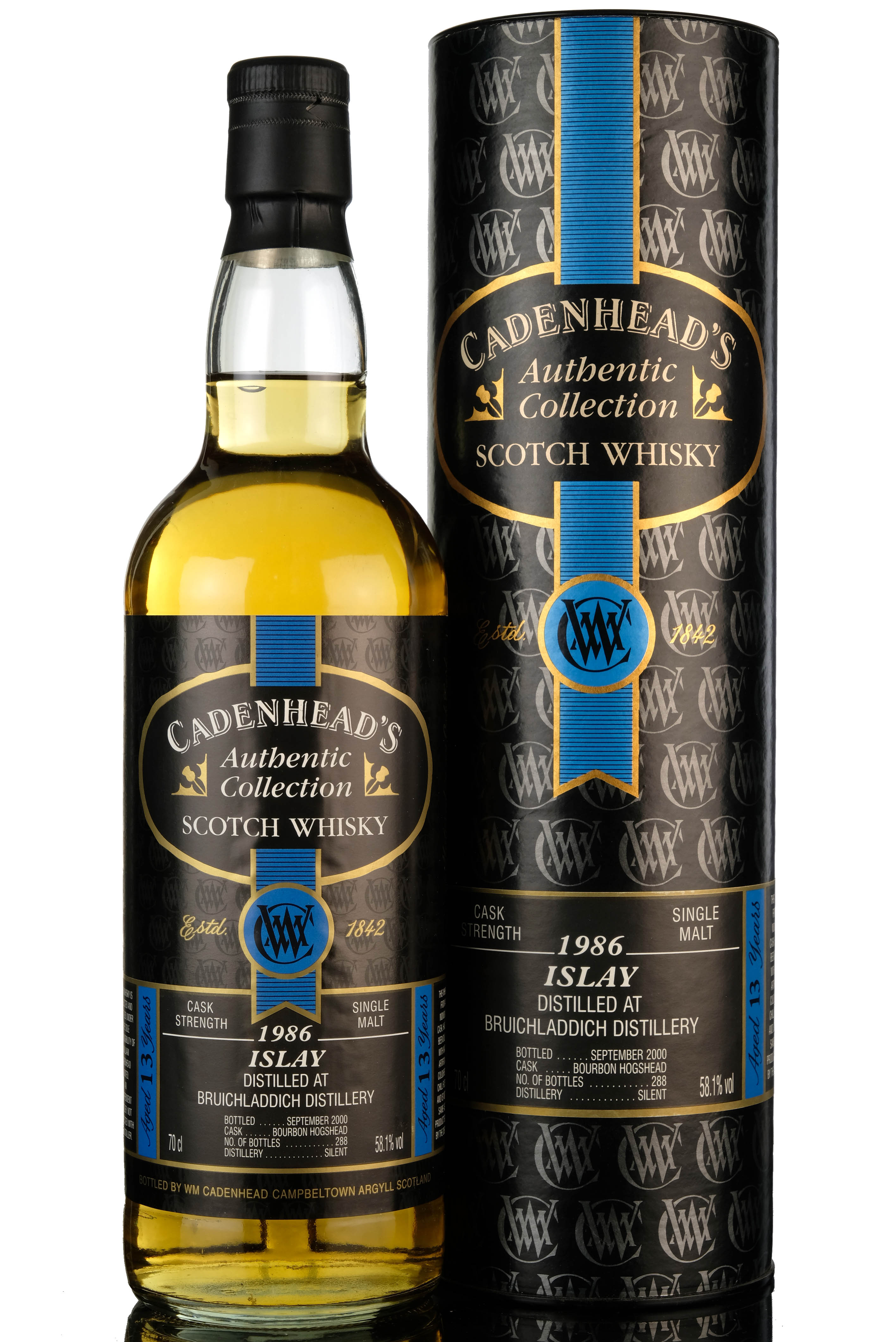 Bruichladdich 19862000 13 Year Old Cadenheads Authentic Collection