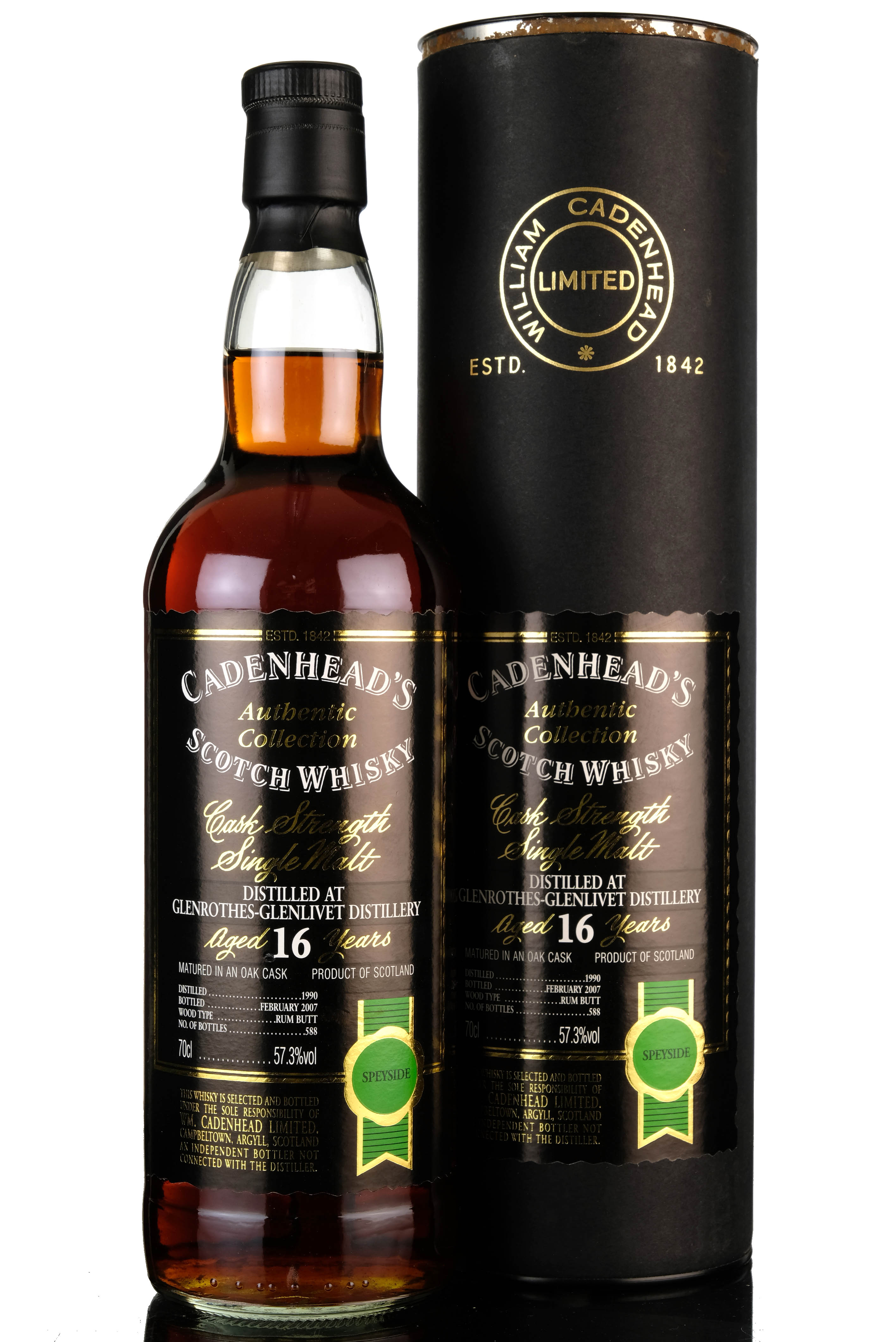 Glenrothes-Glenlivet 1990-2007 - 16 Year Old - Cadenheads Authentic Collection