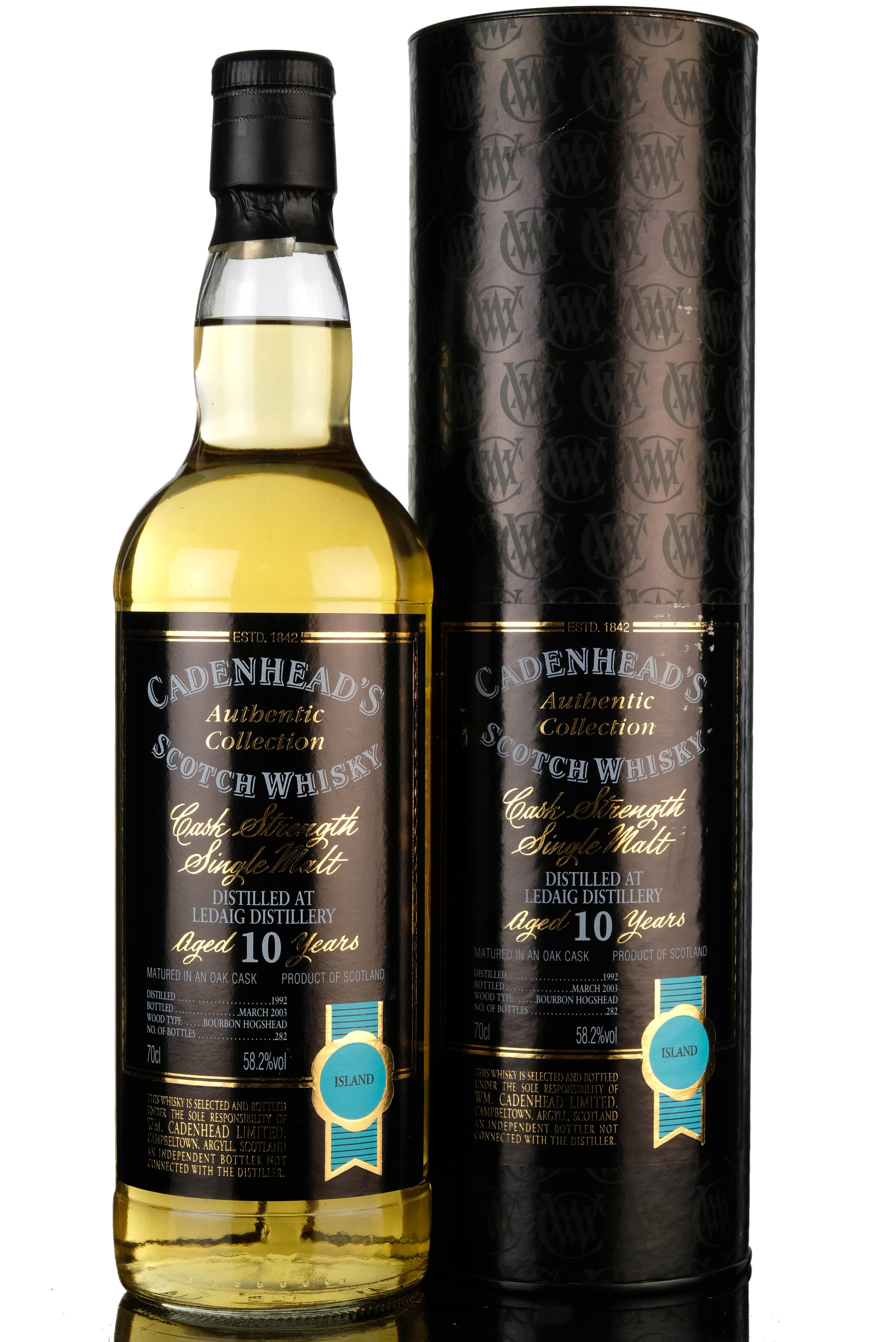 Ledaig 1992 - 2003 10 Cadenheads Authentic Collection